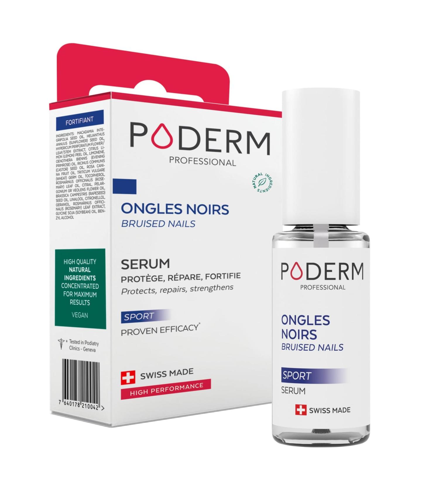 PODERM - BLACK AND TRAUMATIZED NAILS | Treatment with anti-hematoma antifungal antibacterial and restorative plants - Buy Online on GoSupps.com