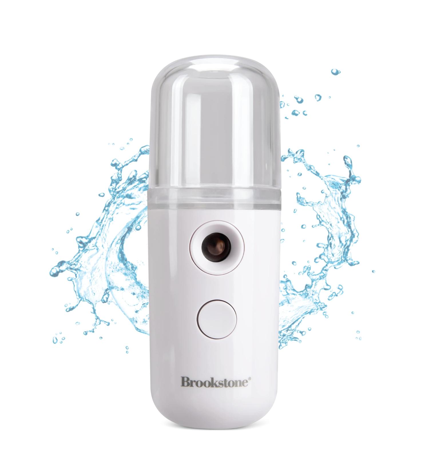 Brookstone Portable Nano Facial Mister | USB Rechargeable Face Mist Spray - Buy Online on GoSupps.com