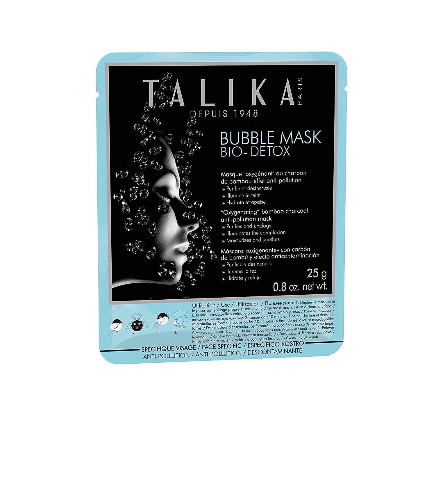 Talika Bubble Mask Bio-Detox | Oxygen-Giving & Cleansing Facial Mask with Activated Carbon - Ideal for All Skin Types - Buy Online on GoSupps.com