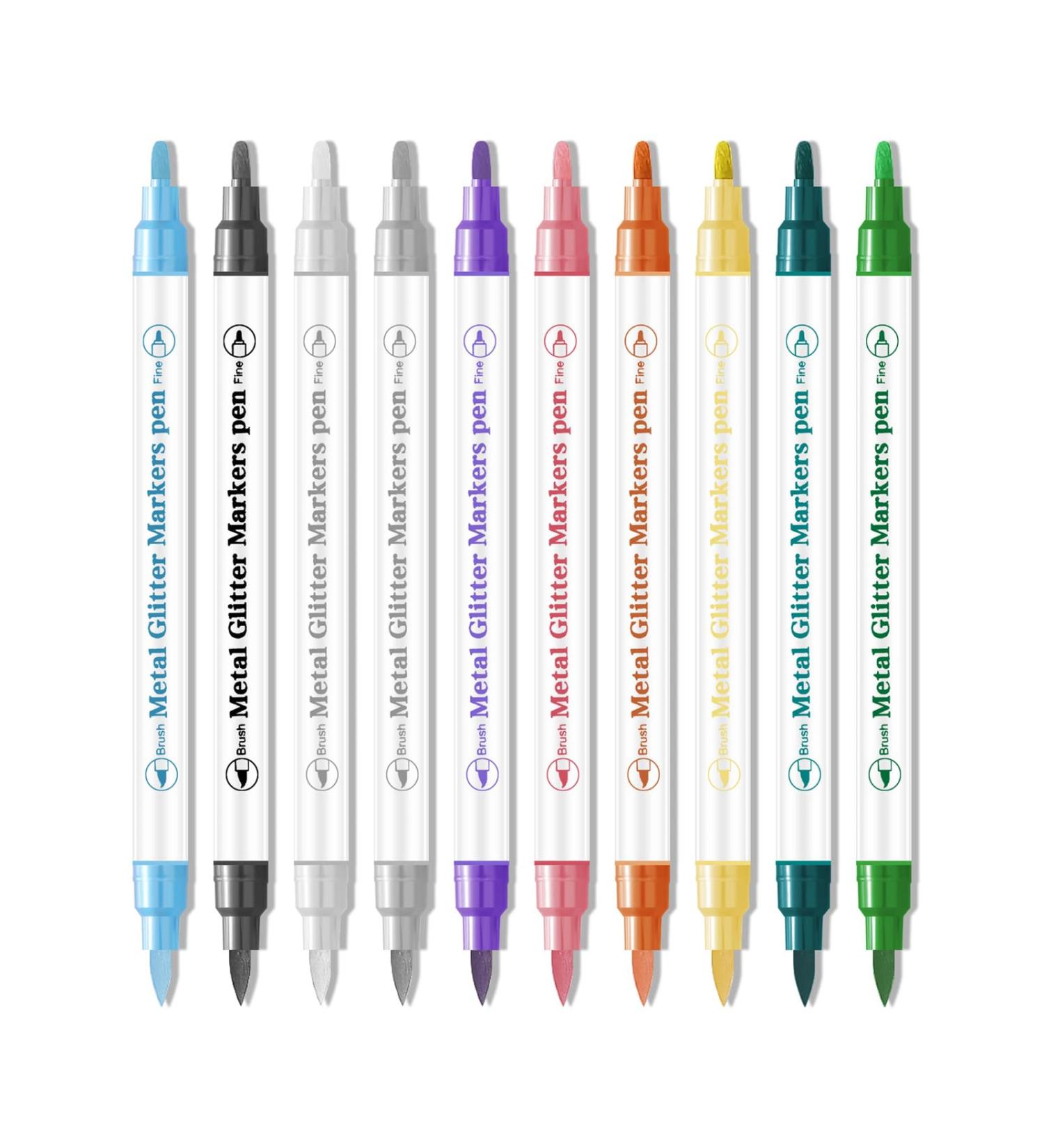 10Pcs/Set Nail Art Pens Set Nail Art 3D Painted Pen Drawing Nail Point Dotting Pen Pens DIY Metallic Nail Drawing Pen 3D Nail Art Set Nail Accessories Set 10 sticks - Buy Online on GoSupps.com