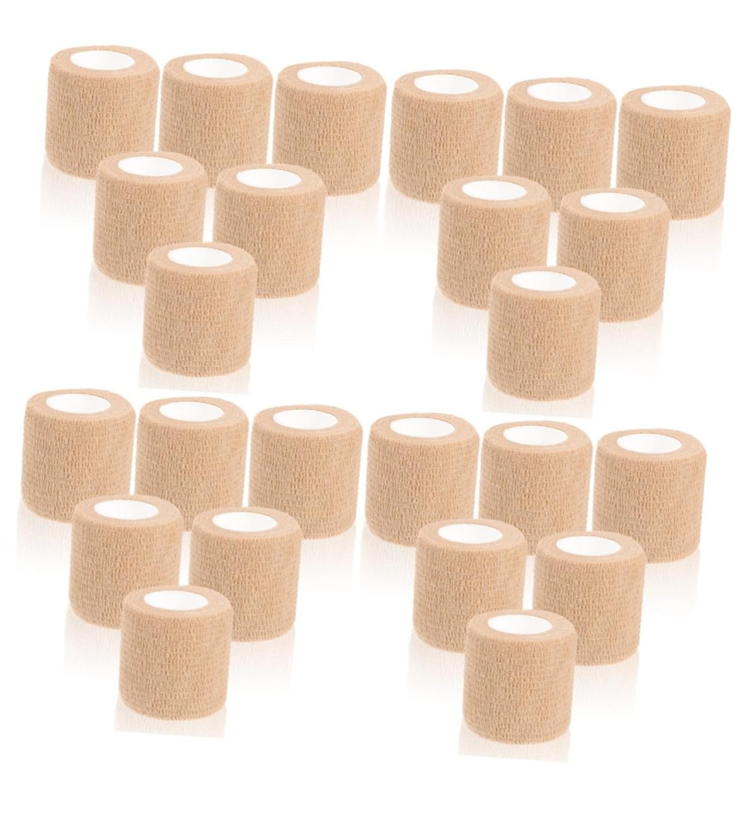 Buy Gatuida 24 Rolls Sports Fitness Football Tape - Self Adhesive Elastic Gauze Athletic Wraps for First Aid & Training - Buy Online on GoSupps.com