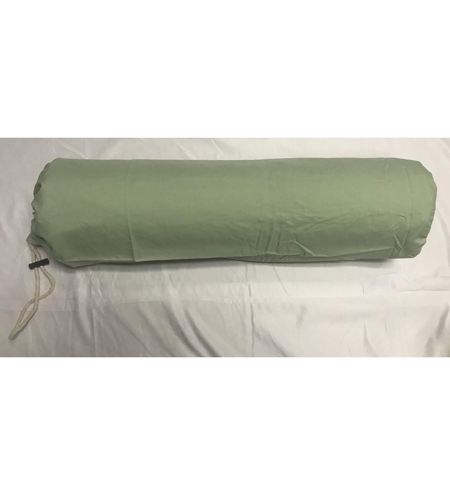 Therapists Choice Microfiber Bolster Cover with Drawstring Closure, Soft & Durable, Size: 6" x 27" (Cover Only, Bolster Not Included) (Sage)