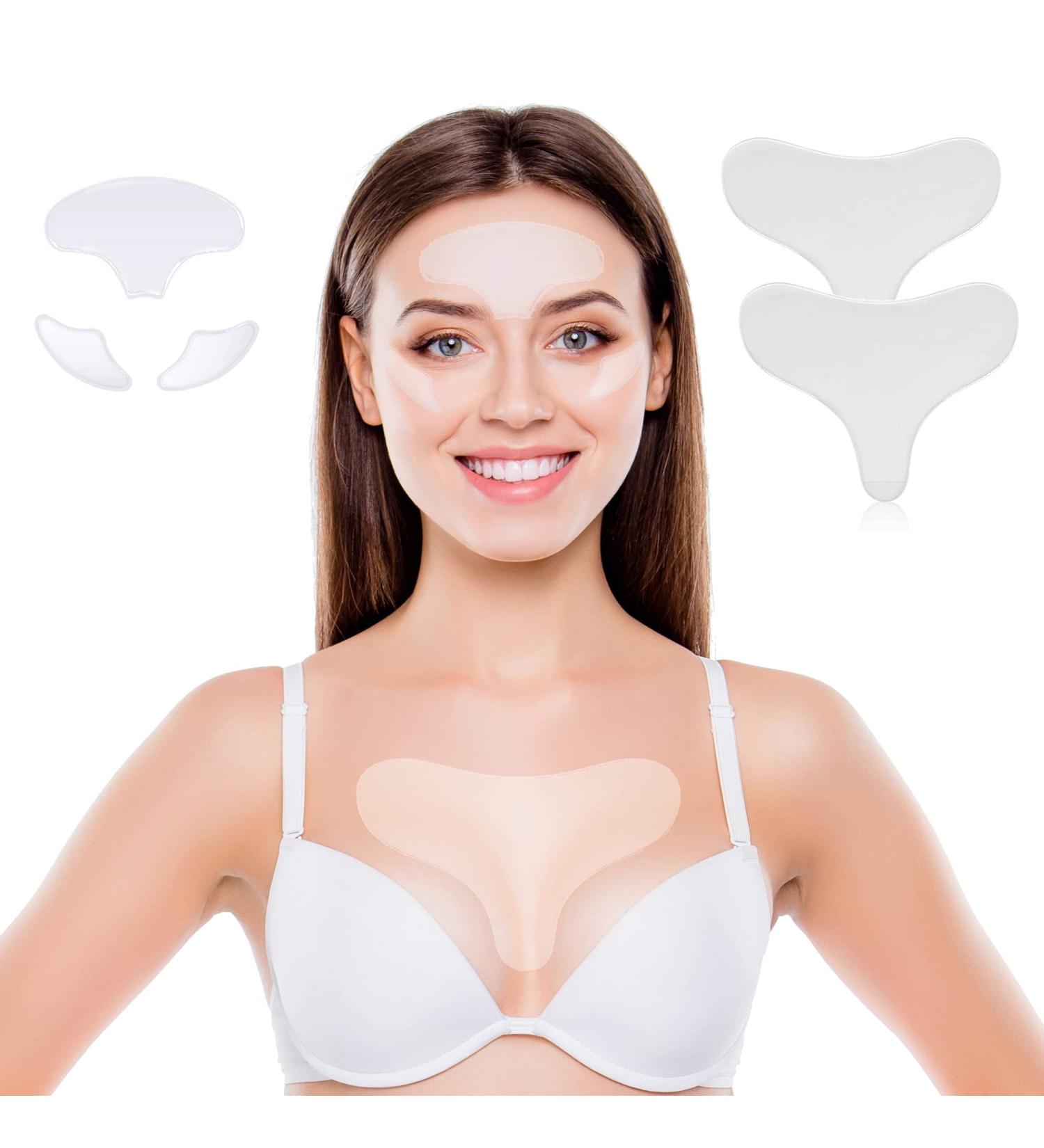 Decollete Anti-Wrinkle Pads | Reusable Medical Silicone Patches for Chest Eye & Forehead Wrinkles - Shop Now! - Buy Online on GoSupps.com