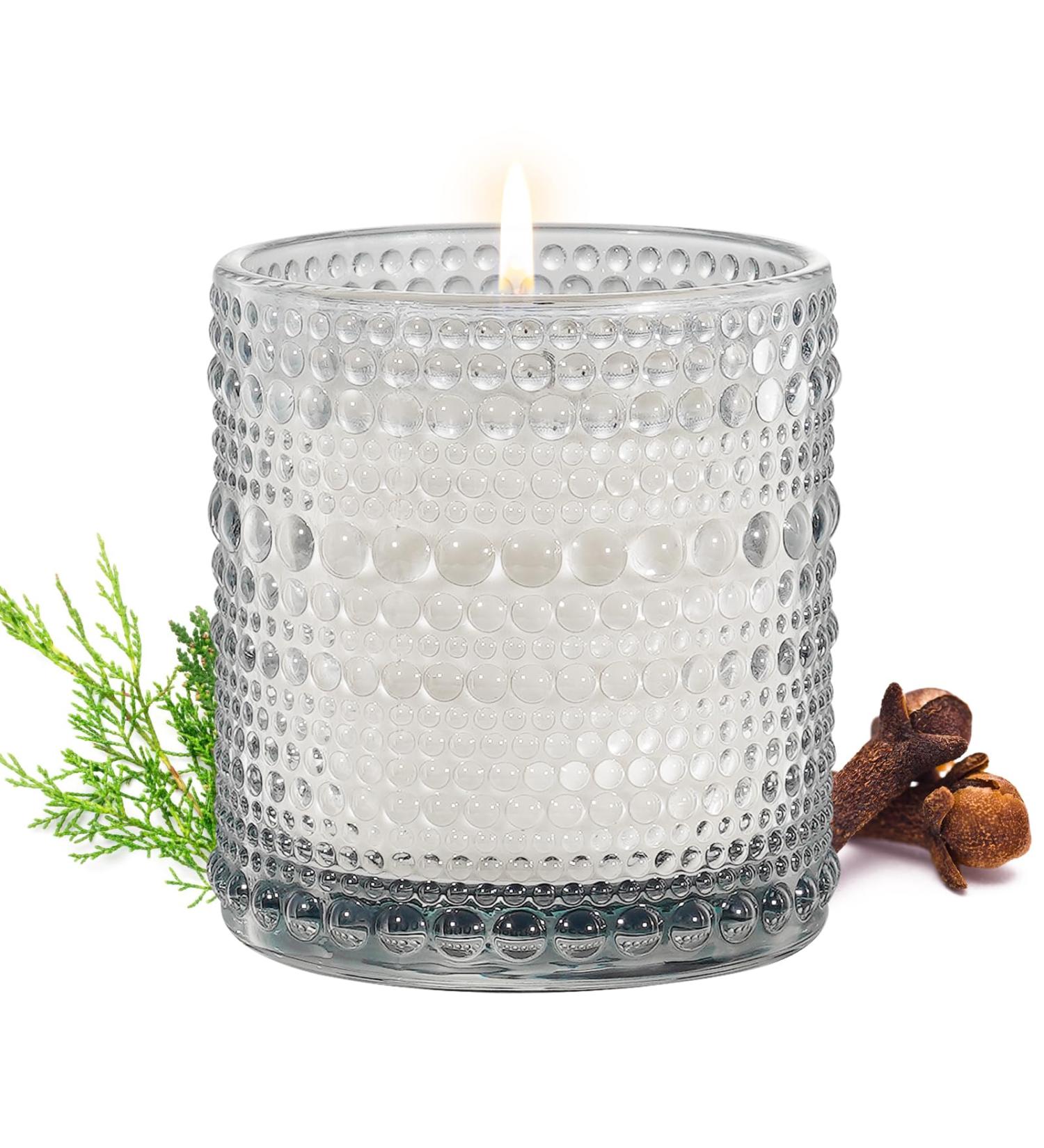 Auelife Pine Clove Scented Candle - Natural Soy Candle Gift for Women | 7 oz Candles for Home - Buy Online on GoSupps.com