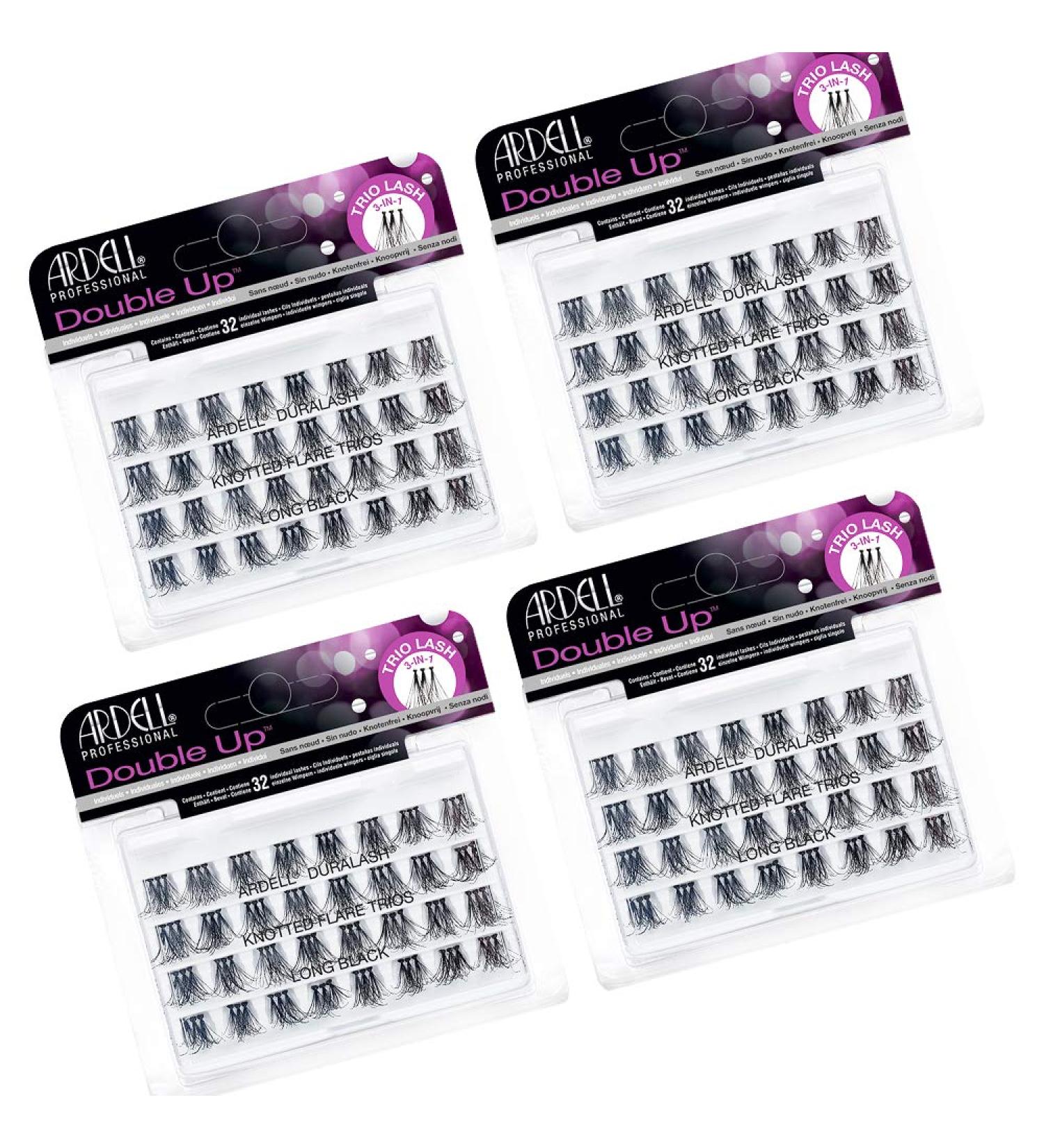 Ardell Double Trio Individual Long Black False Eyelashes 4 Pack - Buy Online on GoSupps.com