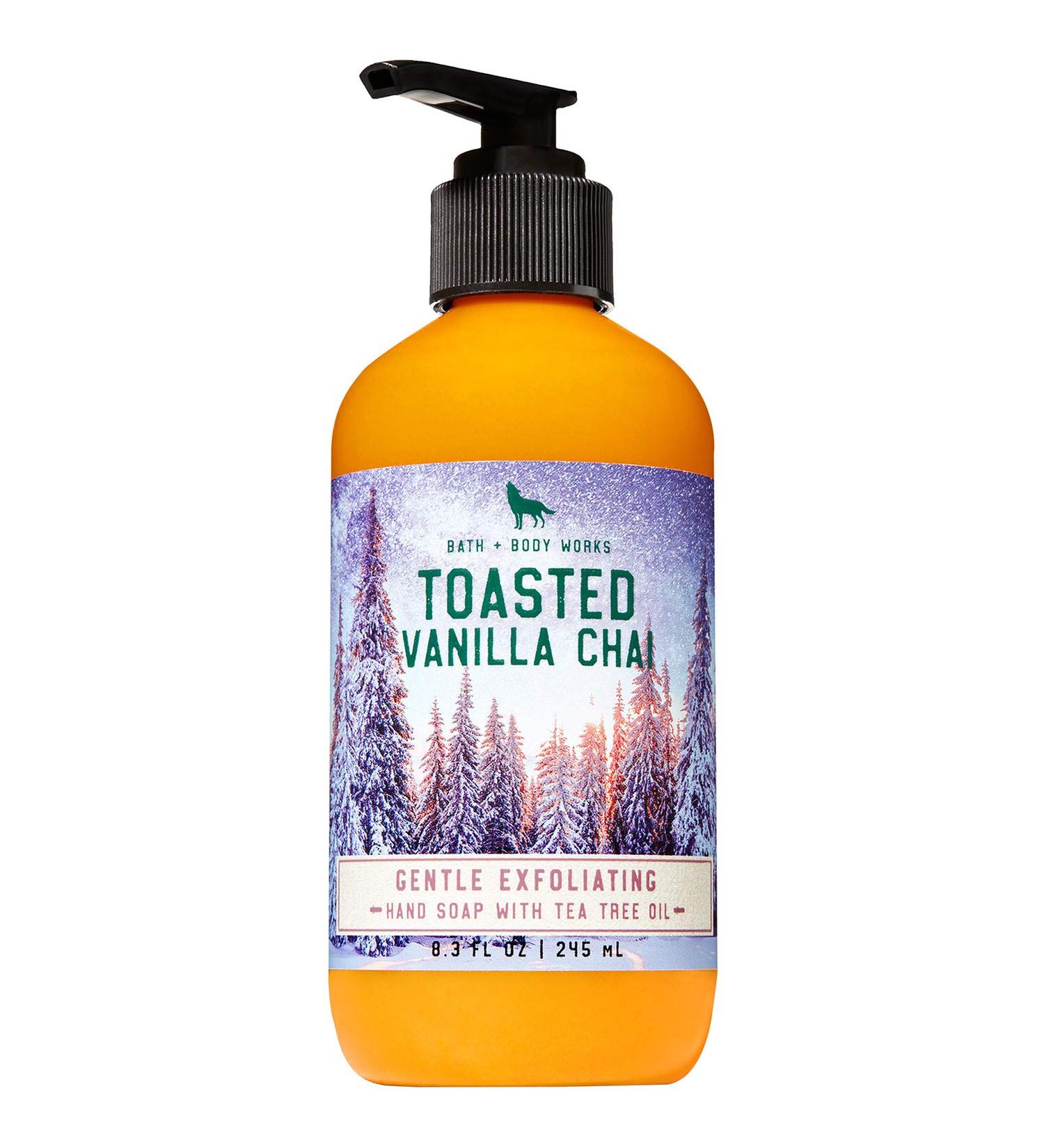 Bath and Body Works TOASTED VANILLA CHAI Gentle Exfoliating Hand Soap 8.3 Fluid Ounce