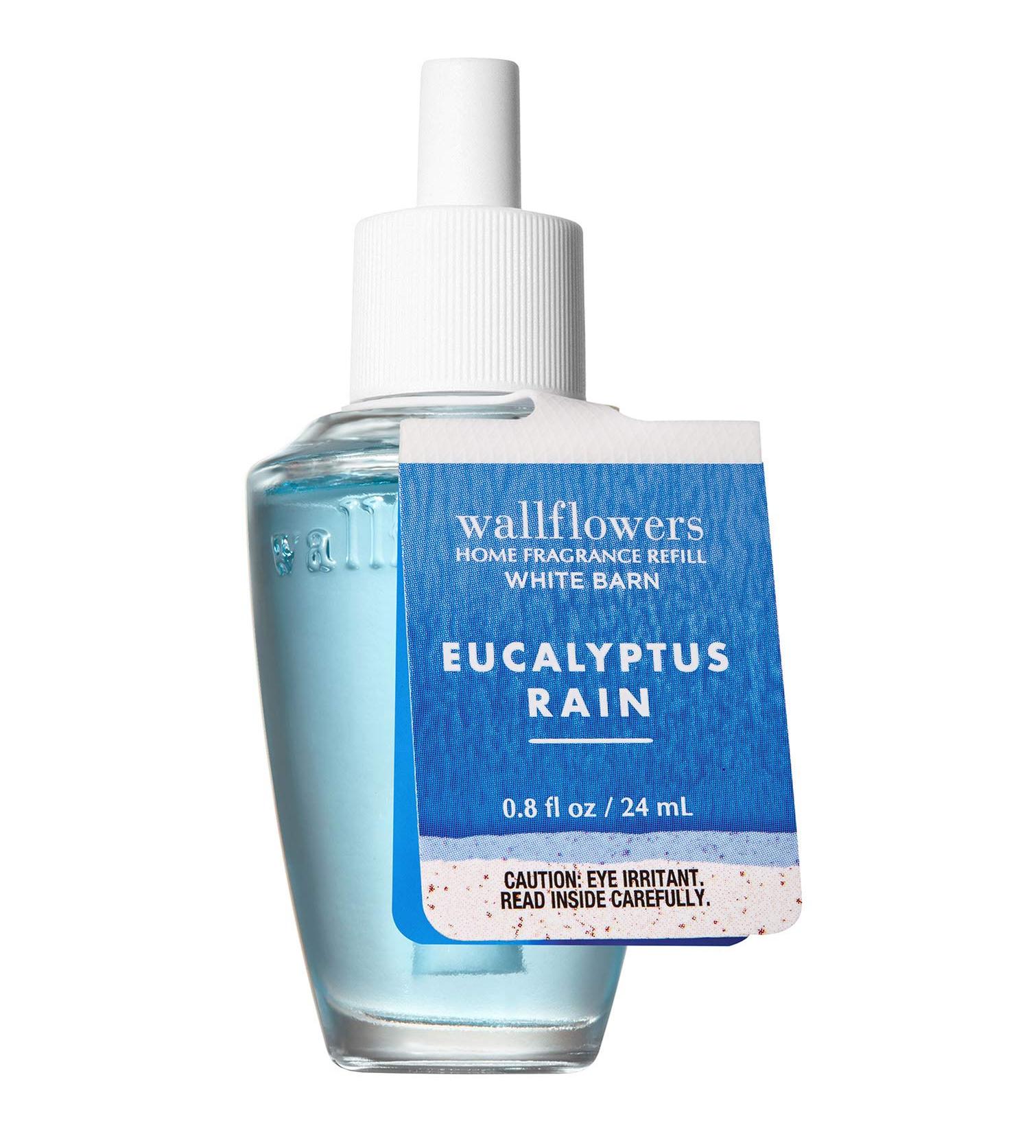 Bath and Body Works EUCALYPTUS RAIN Wallflowers Fragrance Refill 0.8 Fluid Ounce (2020 Edition)