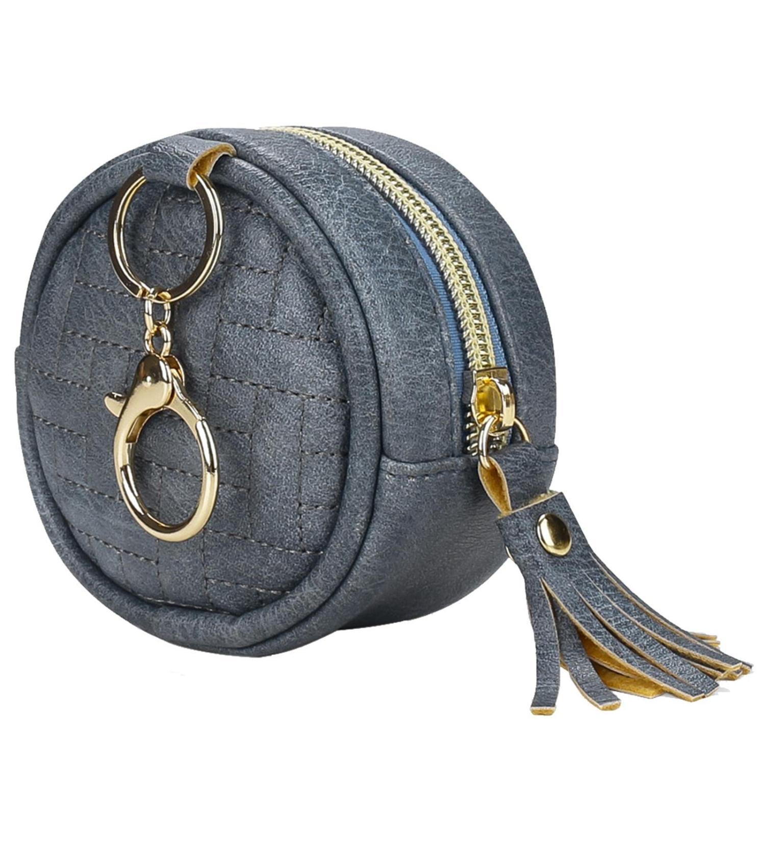 Zekkle Baby Pacifier Holder with Clip - PU Leather Pacifier Pod for Easy Attachment | Dark Blue Pacifier Bag for Diaper Bag & Handbag - Buy Online on GoSupps.com