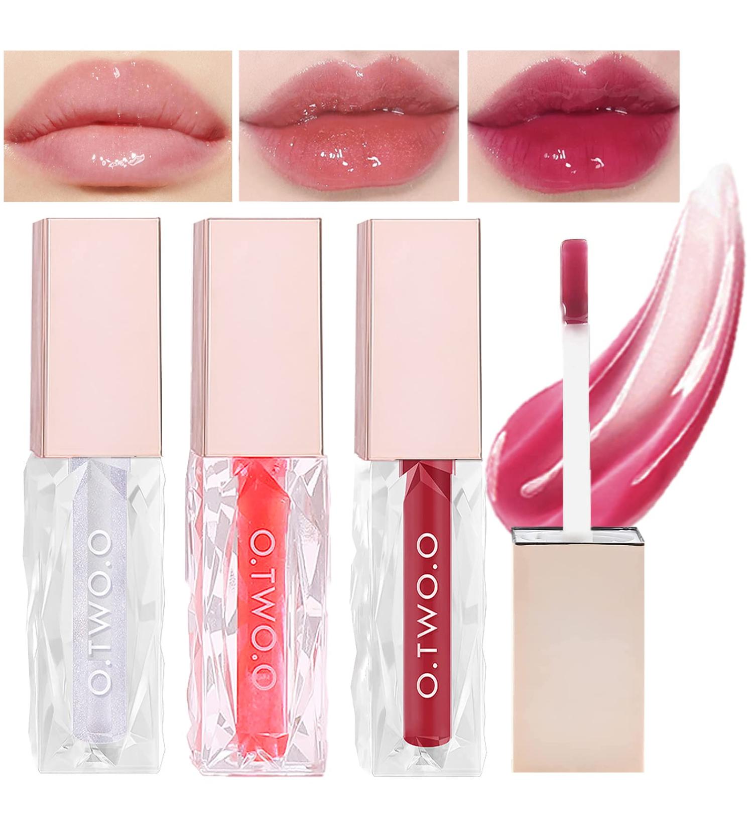 Petansy Hight Lip Gloss Plumping Lip Glow Oil Set - Hydrating Shine, Tinted Balm, Glass Finish | Makeup Gift for Women - Buy Online on GoSupps.com