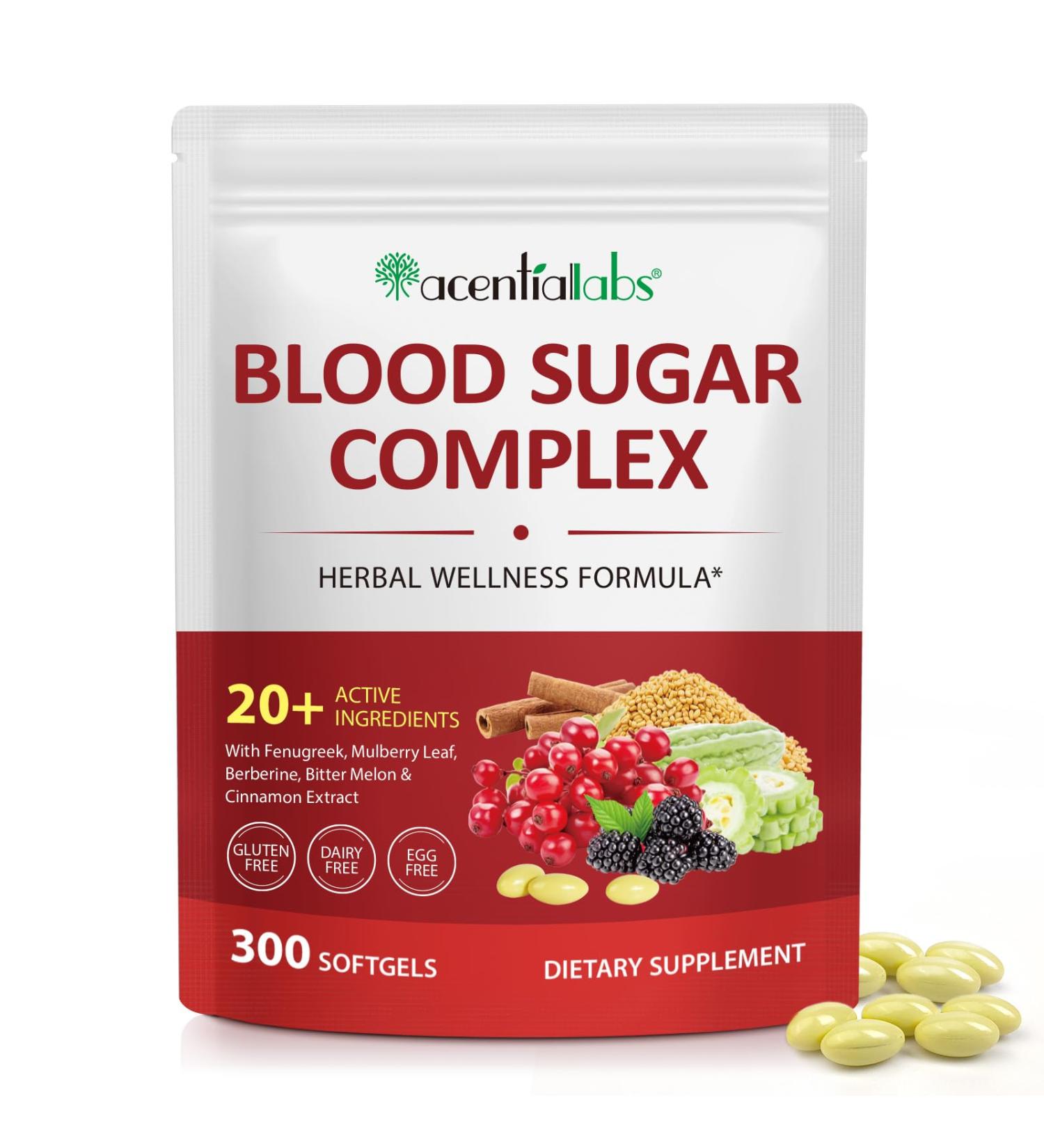 Herbal Wellness Complex Multi-Herb Formula with Berberine Fenugreek Cinnamon Mulberry & Bitter Melon Supports Healthy Metabolic Function Energy & Overall Wellness 300 Plant-Based Softgels - Buy Online on GoSupps.com
