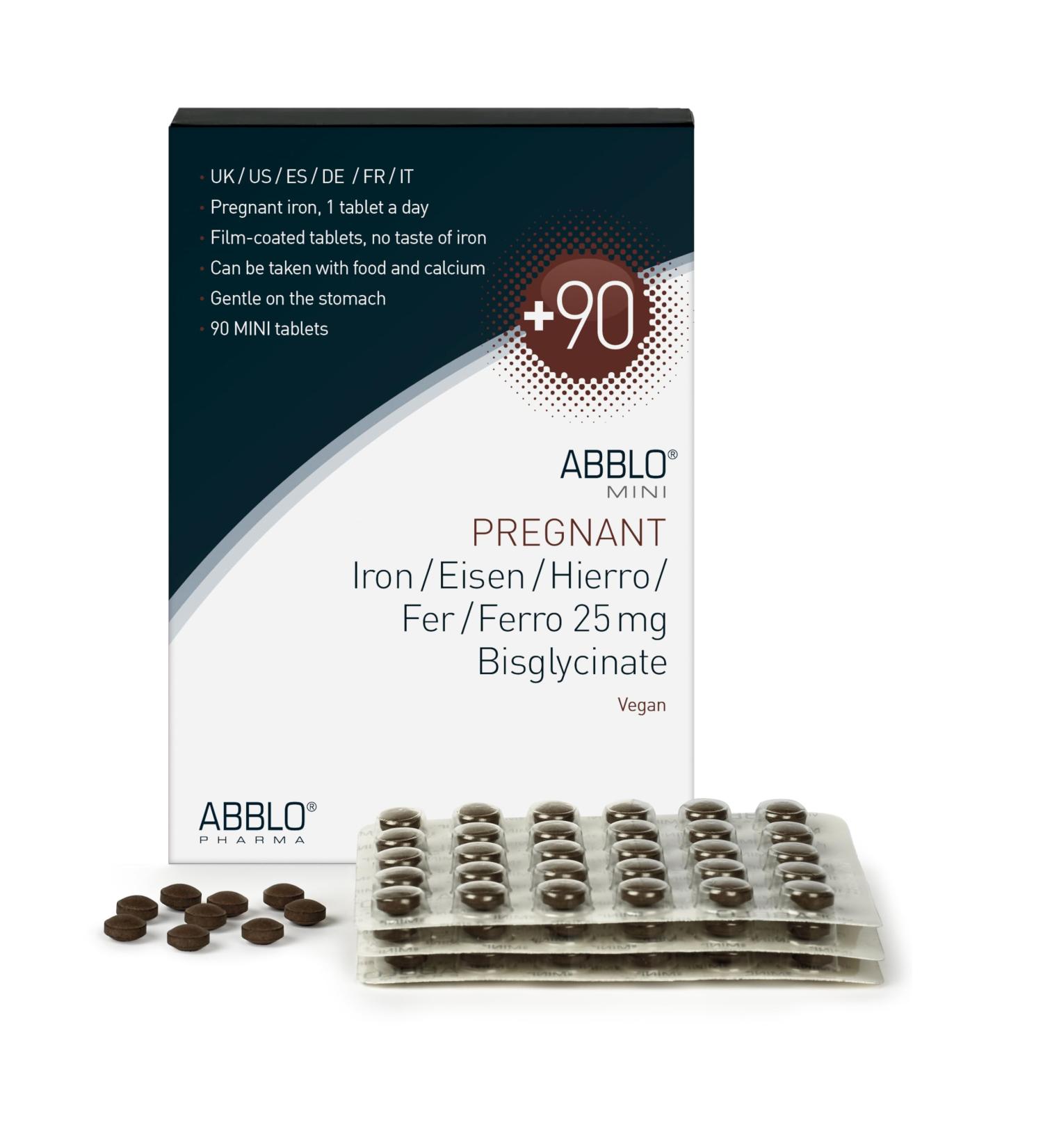 Prenatal & Pregnant Iron - 1 Tablet a Day - Very Gentle - Very Small - Bisglycinate - Take it with Breakfast - Buy Online on GoSupps.com