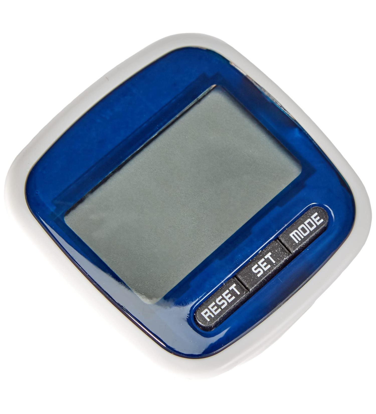 Moses Unisex Adult Wanderlust Pedometer - Distance & Calorie Tracker with Auto Switch-Off & Belt Clip - Blue One Size | International Shipping Available - Buy Online on GoSupps.com