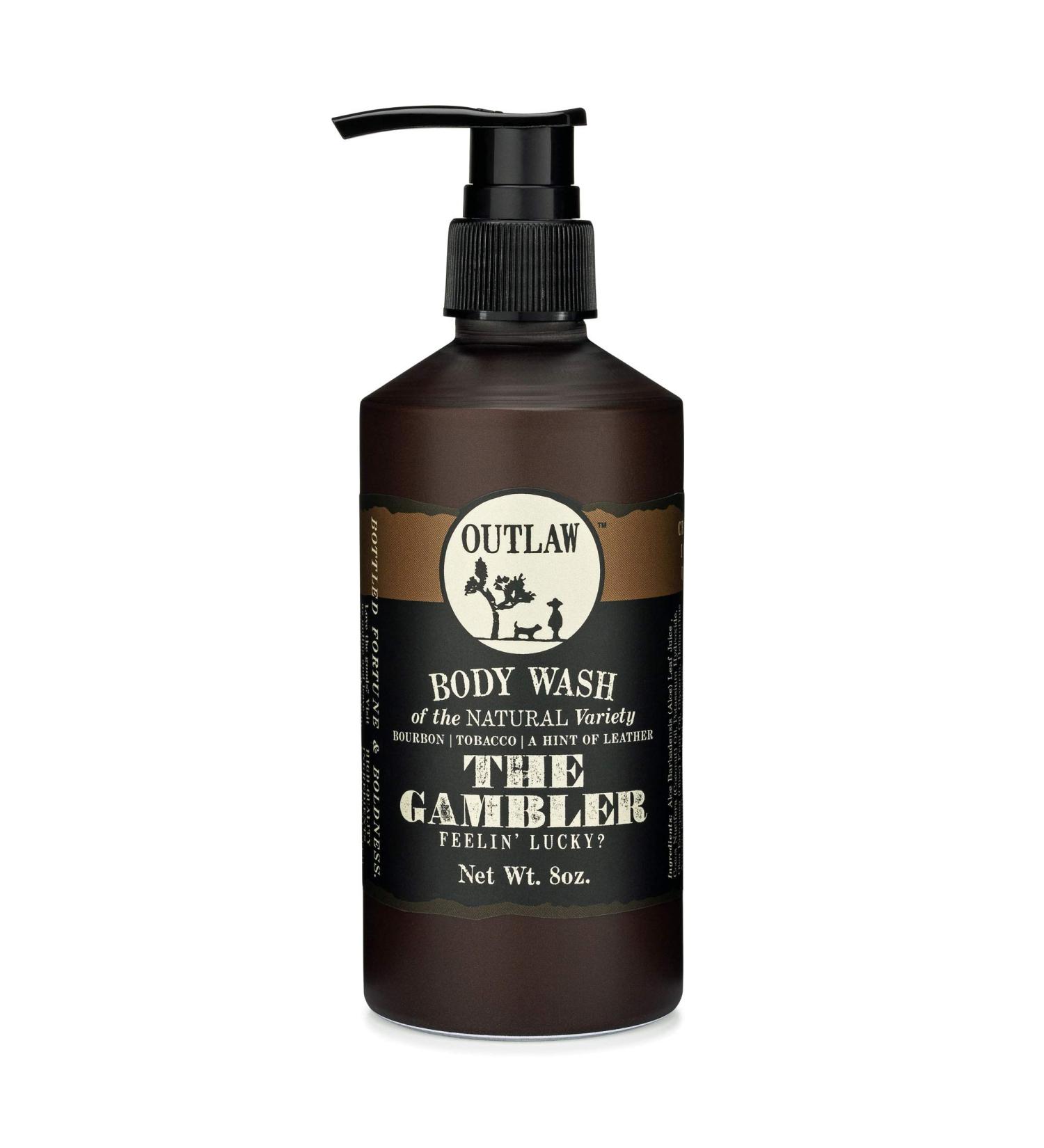 The Gambler Bourbon-Inspired Natural Body Wash - Whiskey, Tobacco, and Leather Scent - 8 fl. oz - Buy Online on GoSupps.com