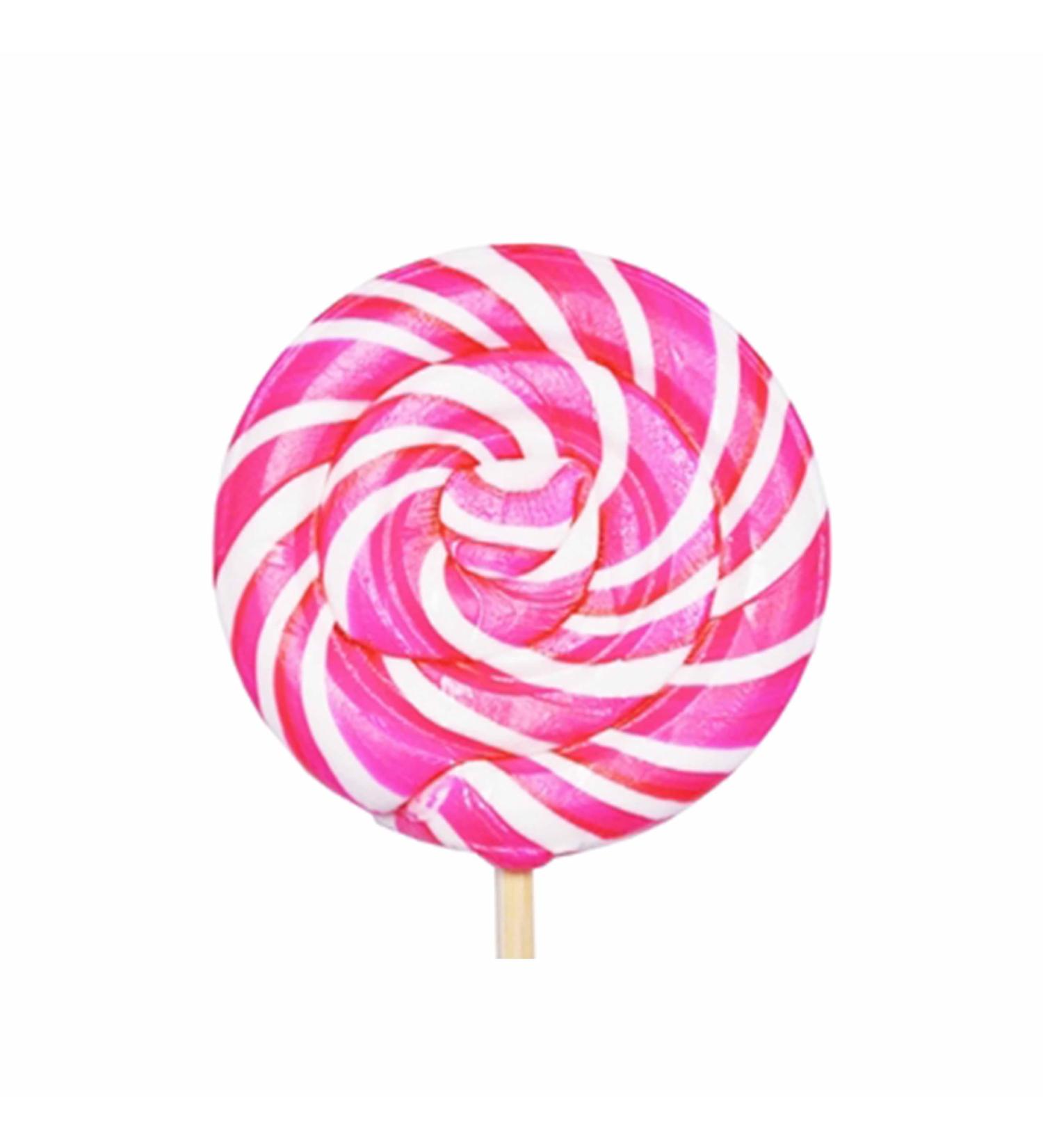 Cotton Candy Premium Sweet Whirls Lollipops 24 count 60 Grams & 3.25" diameter per piece
