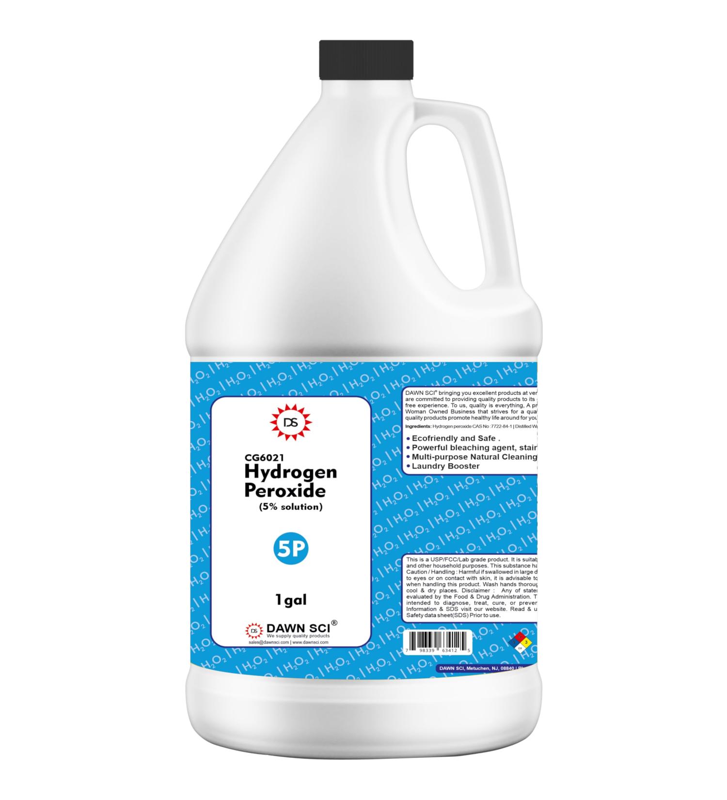 Dawn Scientific Hydrogen Peroxide 5% USP 1 Gallon 128.0 Fl Oz
