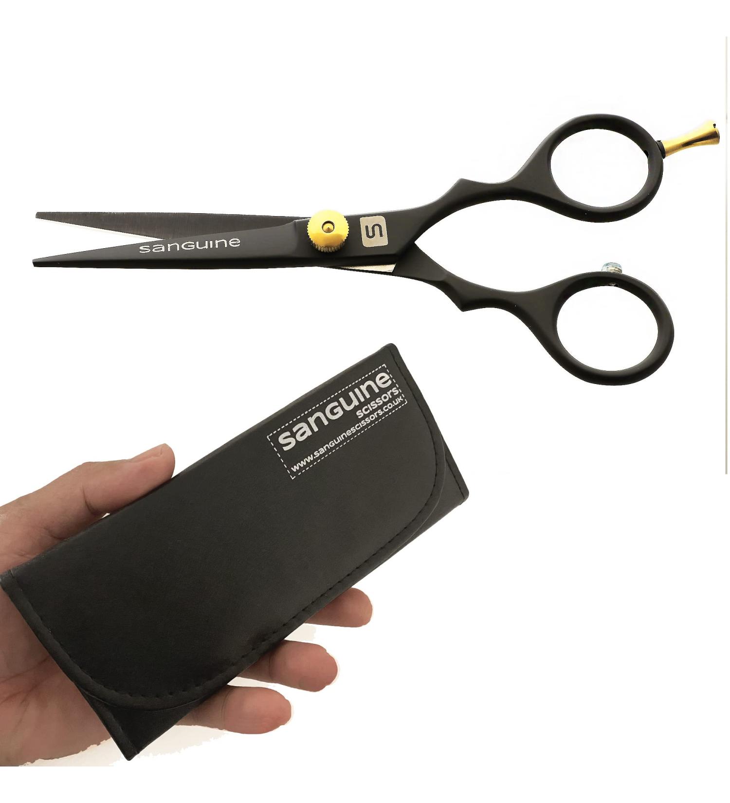 Professional Japanese Mustache and Beard Trimming Scissors Set with Comb and Case - Buy Online on GoSupps.com