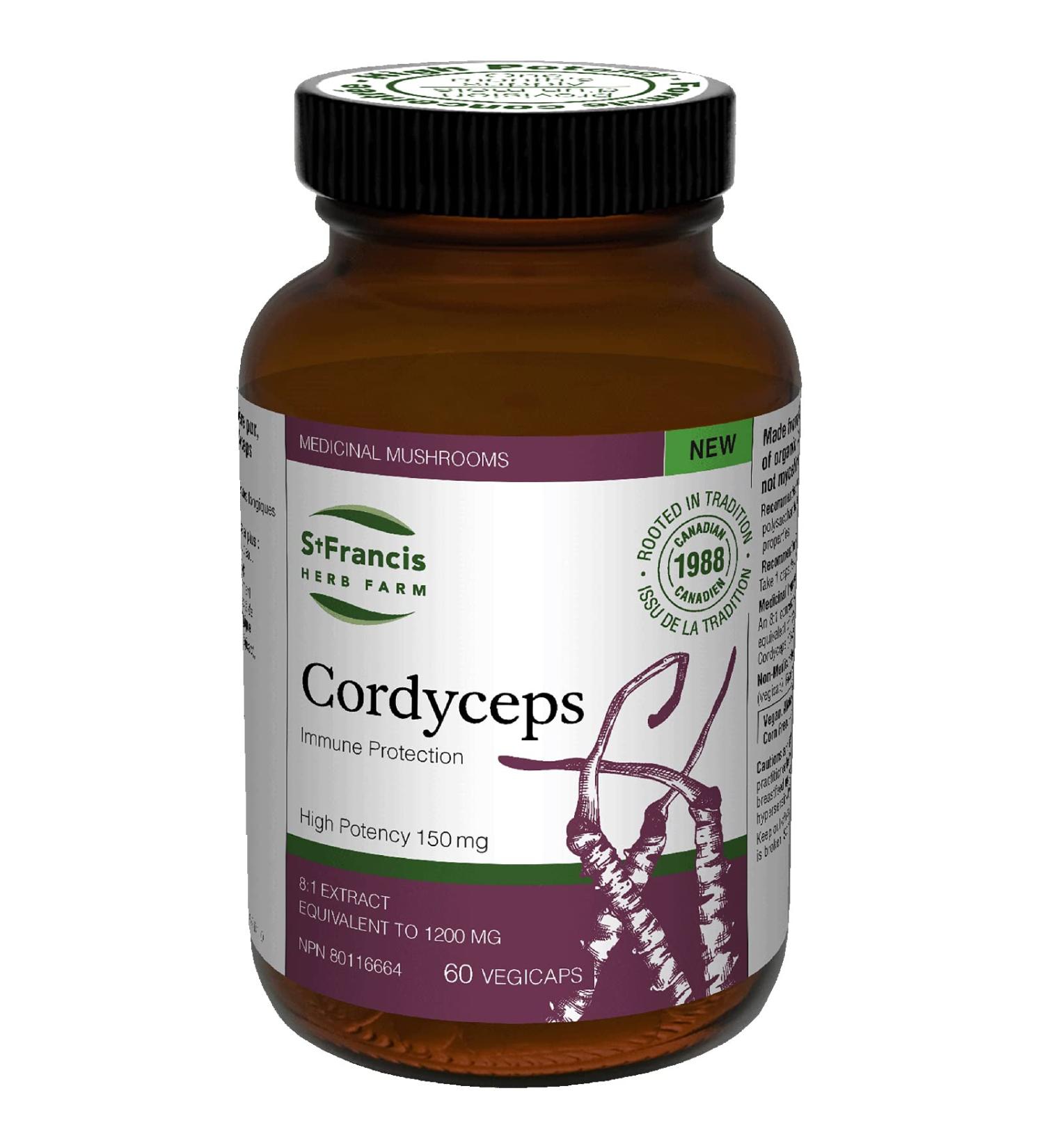 St. Francis Herb Farm Cordyceps Capsules - Buy Online on GoSupps.com