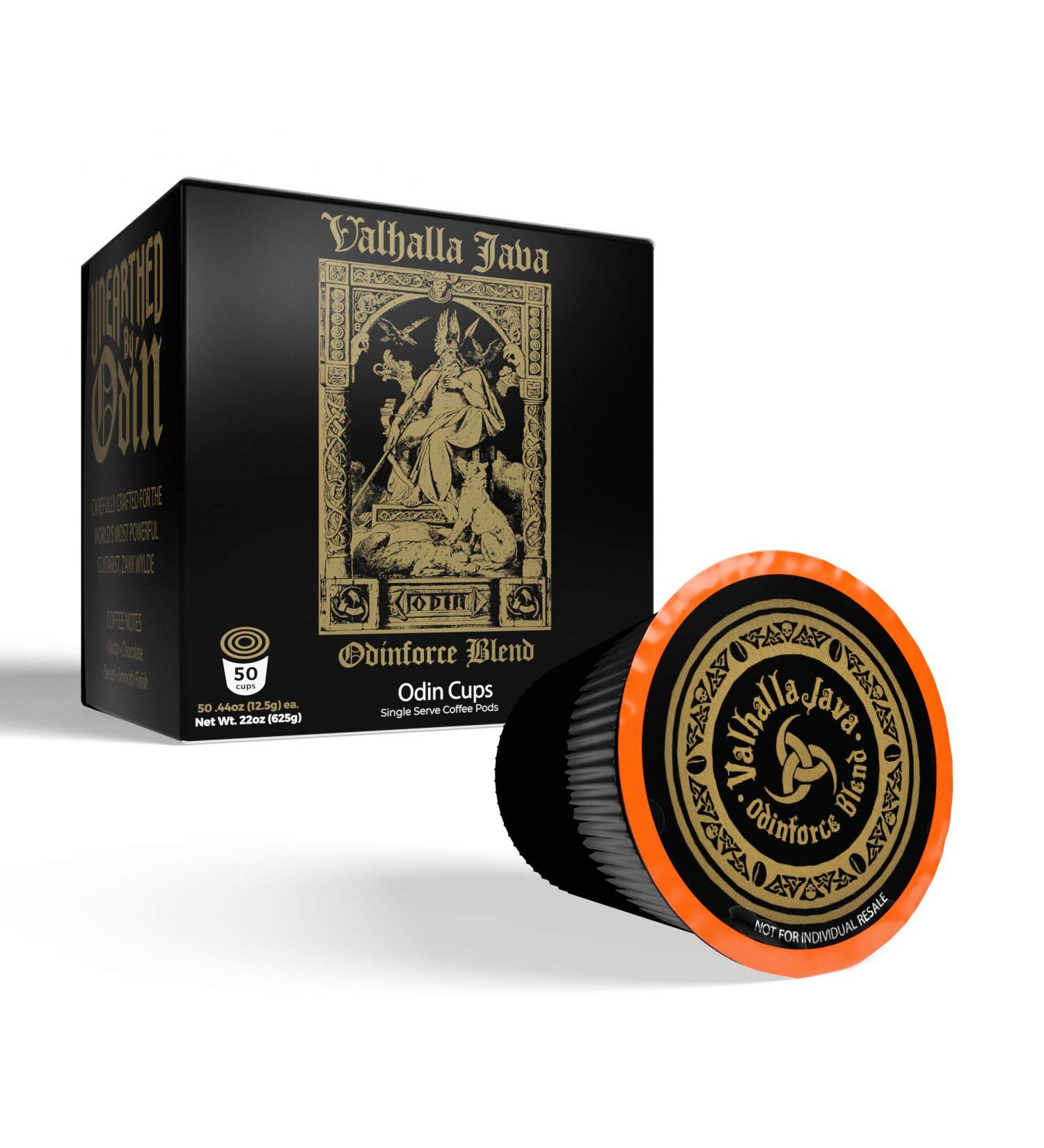 Death Wish Coffee Valhalla Java Single Serve Pods - USDA Organic Fair Trade Dark Roast - 50 Count - Buy Online on GoSupps.com
