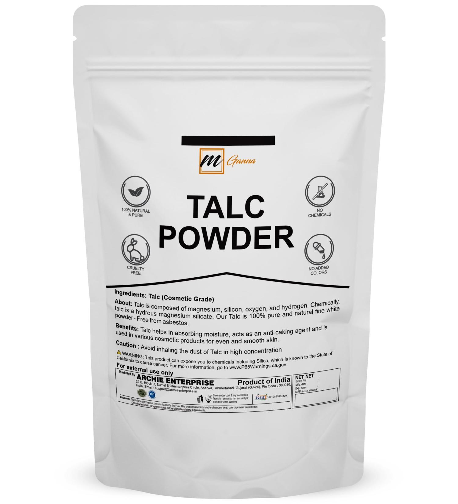 100% Natural Talc Powder for Makeup & Cosmetic Formulations - 1 LBS | Premium Quality talcum for Beauty & Industrial Use - Buy Online on GoSupps.com