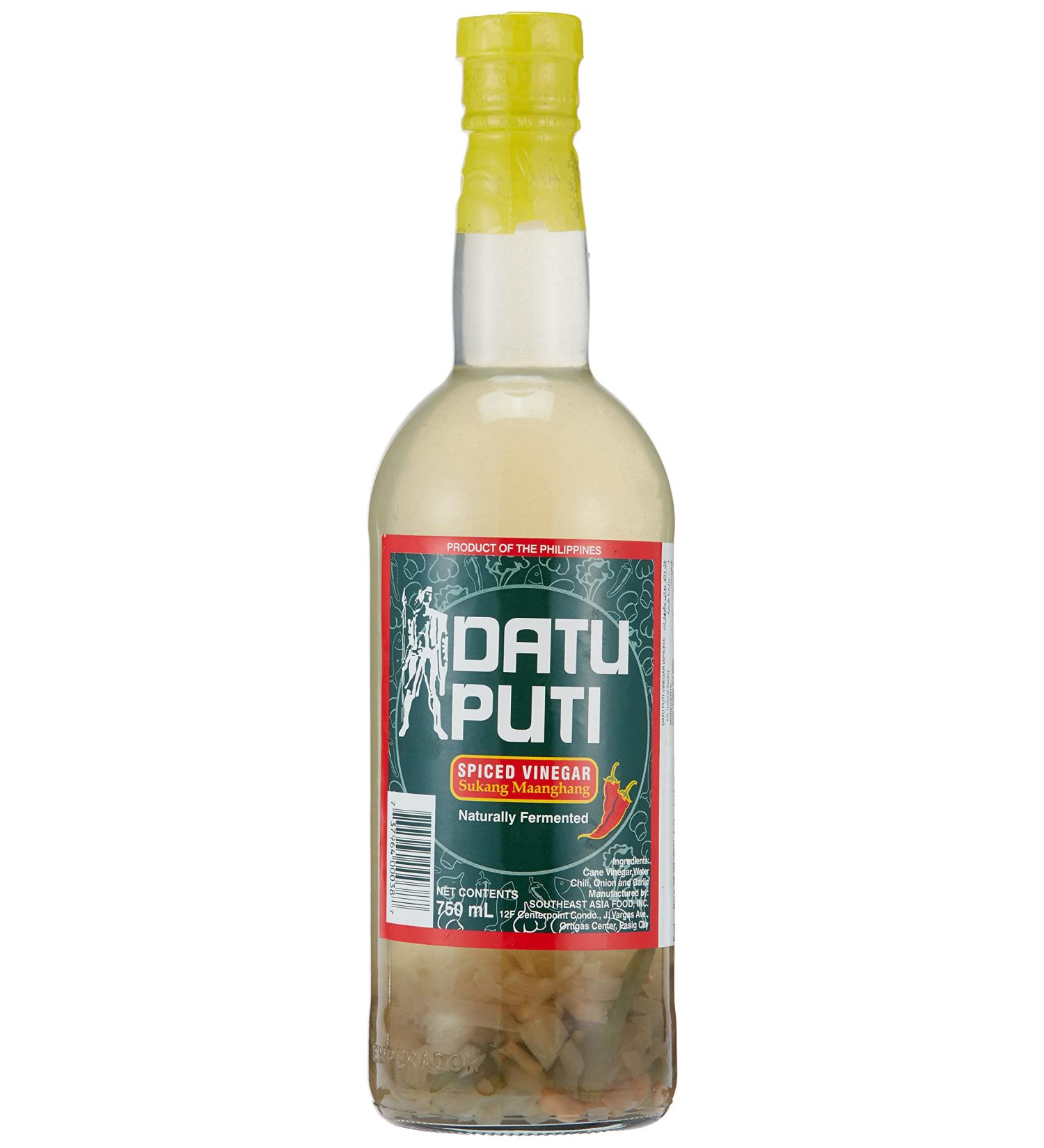 Datu Puti White Vinegar Spiced, Sukang Maasim, 25.36 Fl Oz (100896) Sukang Maasim 25.36 Fl Oz (Pack of 1)