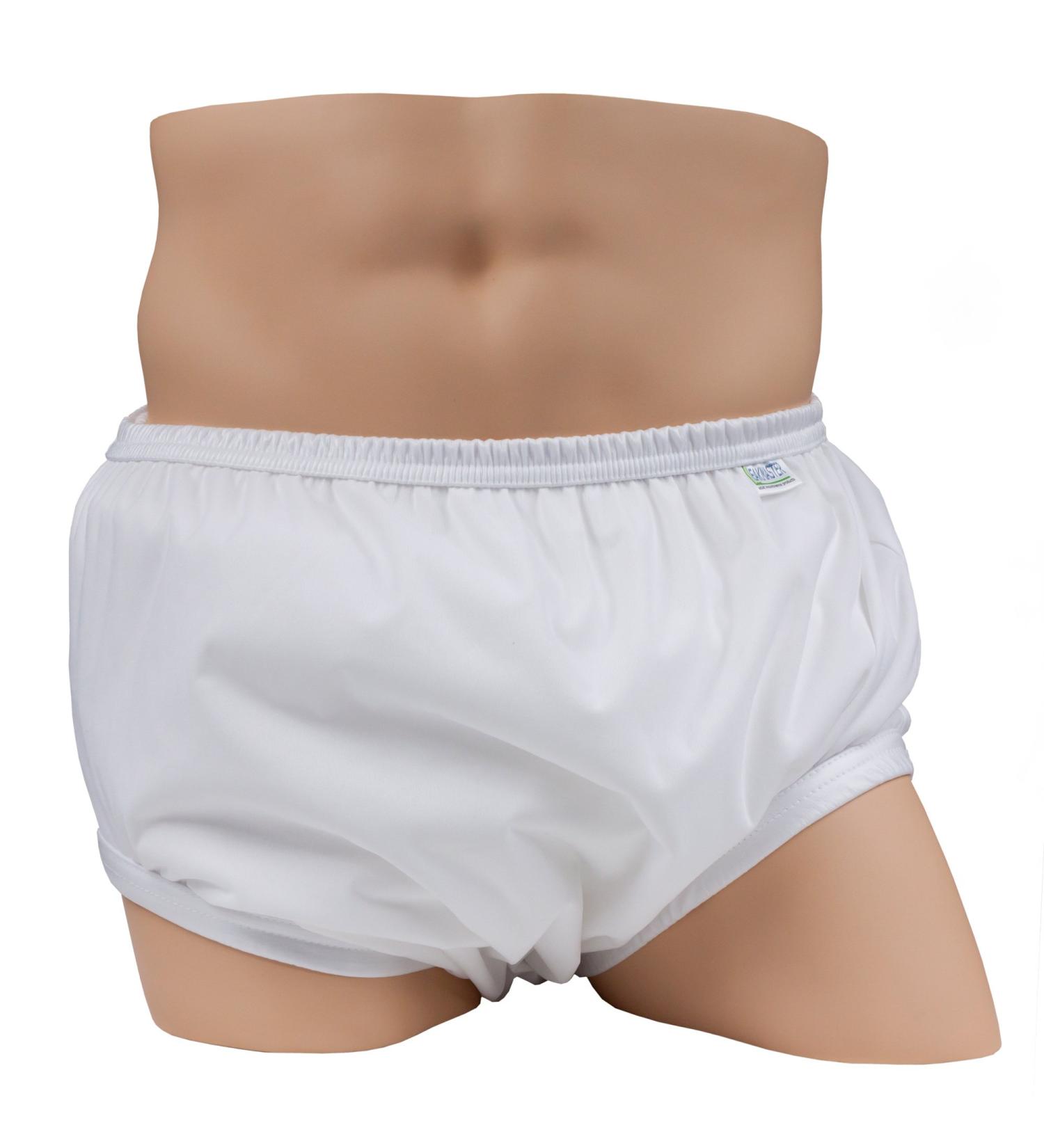 LeakMaster Adult PUL Waterproof Pants - Soft, Quiet & Breathable - Durable Plastic Pants for Cloth Diapers - White, X-Large - 42-48 Waist - 1 Pack - Buy Online on GoSupps.com