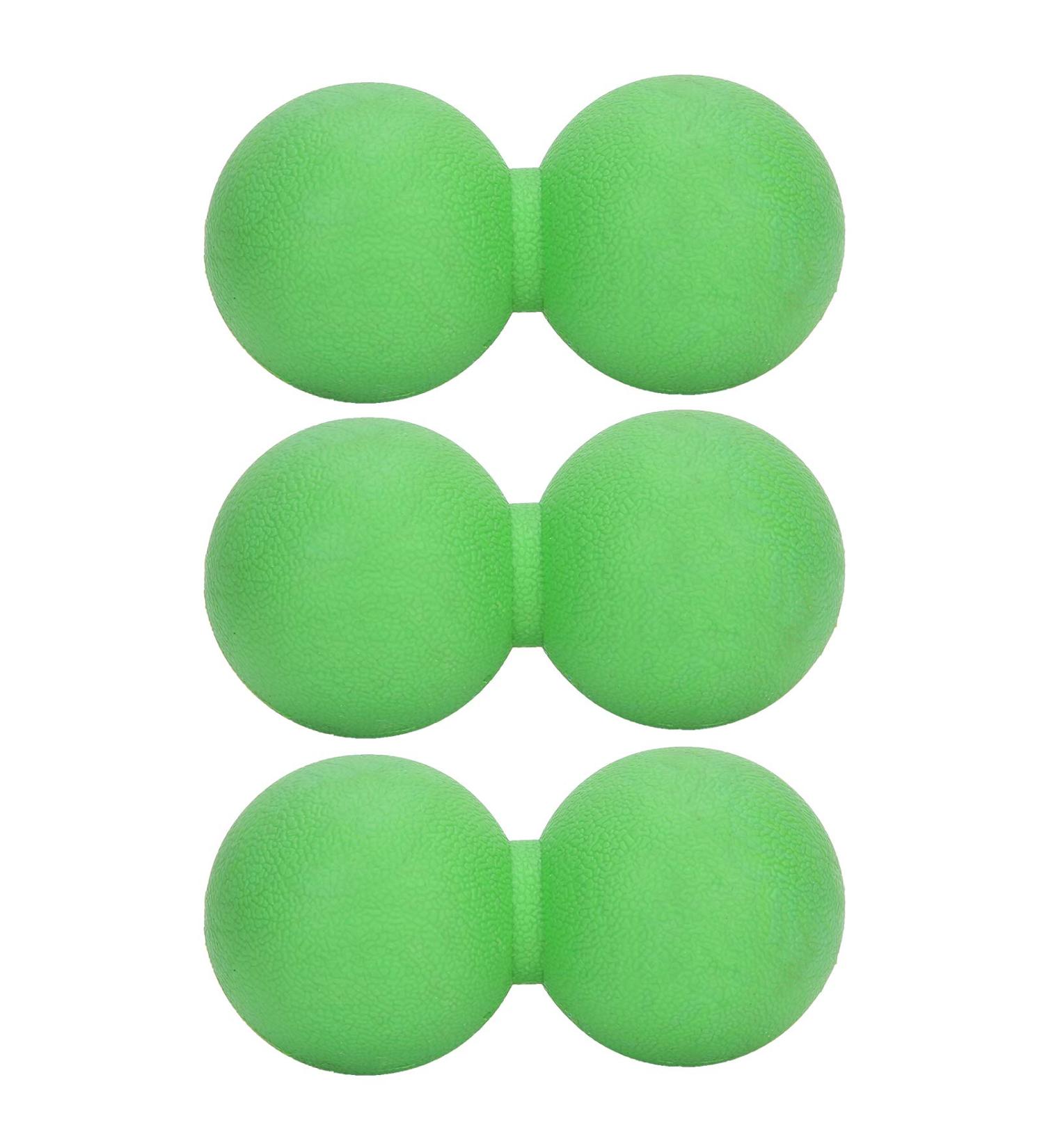 Buy Pack of 3 Peanut Shape Yoga Massage Balls | Muscle Relaxation & Fitness | Green Color - Buy Online on GoSupps.com