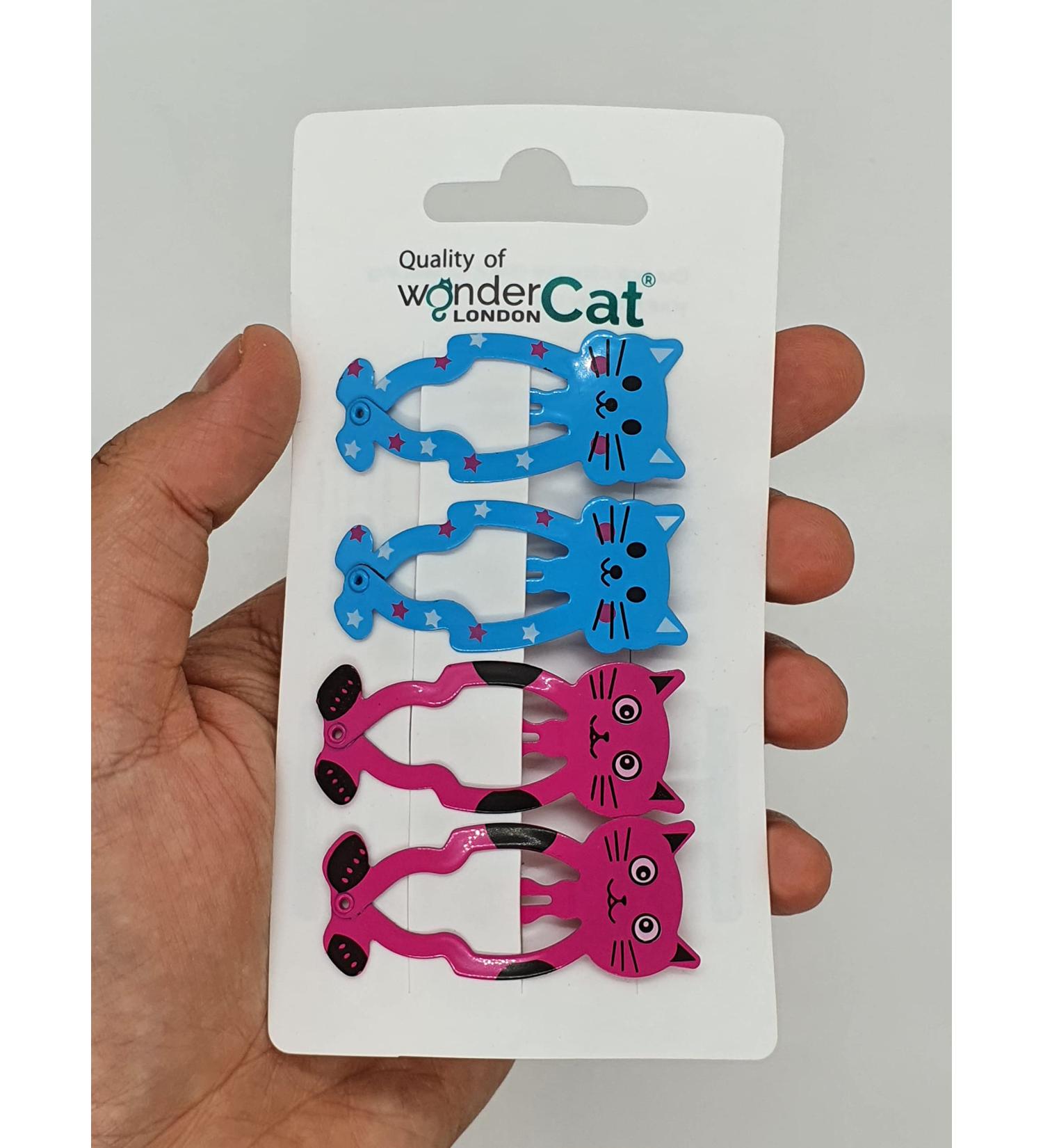 Cute Kitty Snap Hair Clips for Girls - Set of Metal Clips for Baby Toddlers and Kids | Z4CLIKIT - Buy Online on GoSupps.com