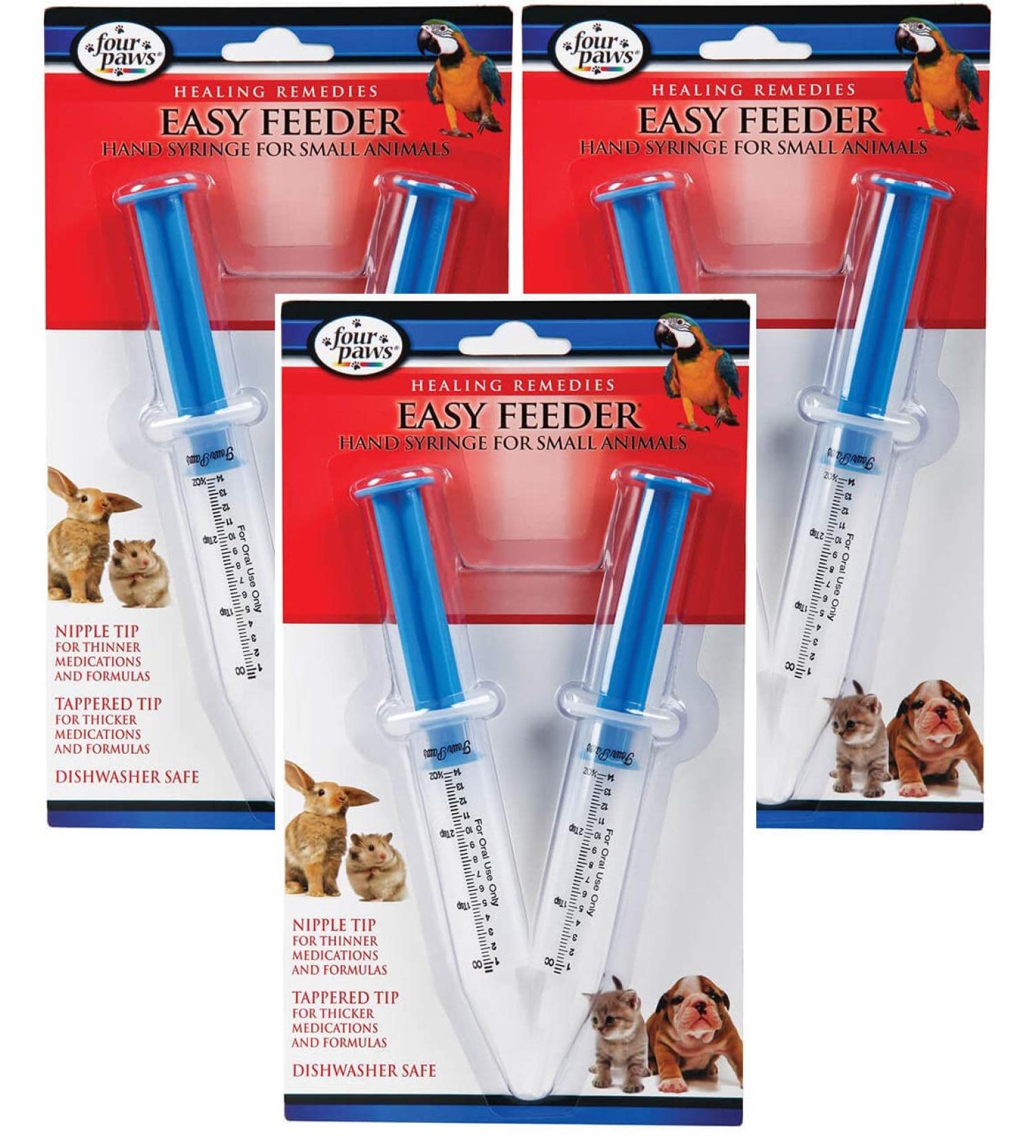 (3 Pack) FourPaws Easy Feeder For Pets (2 Count Per Pack / 6 Feeders Total)