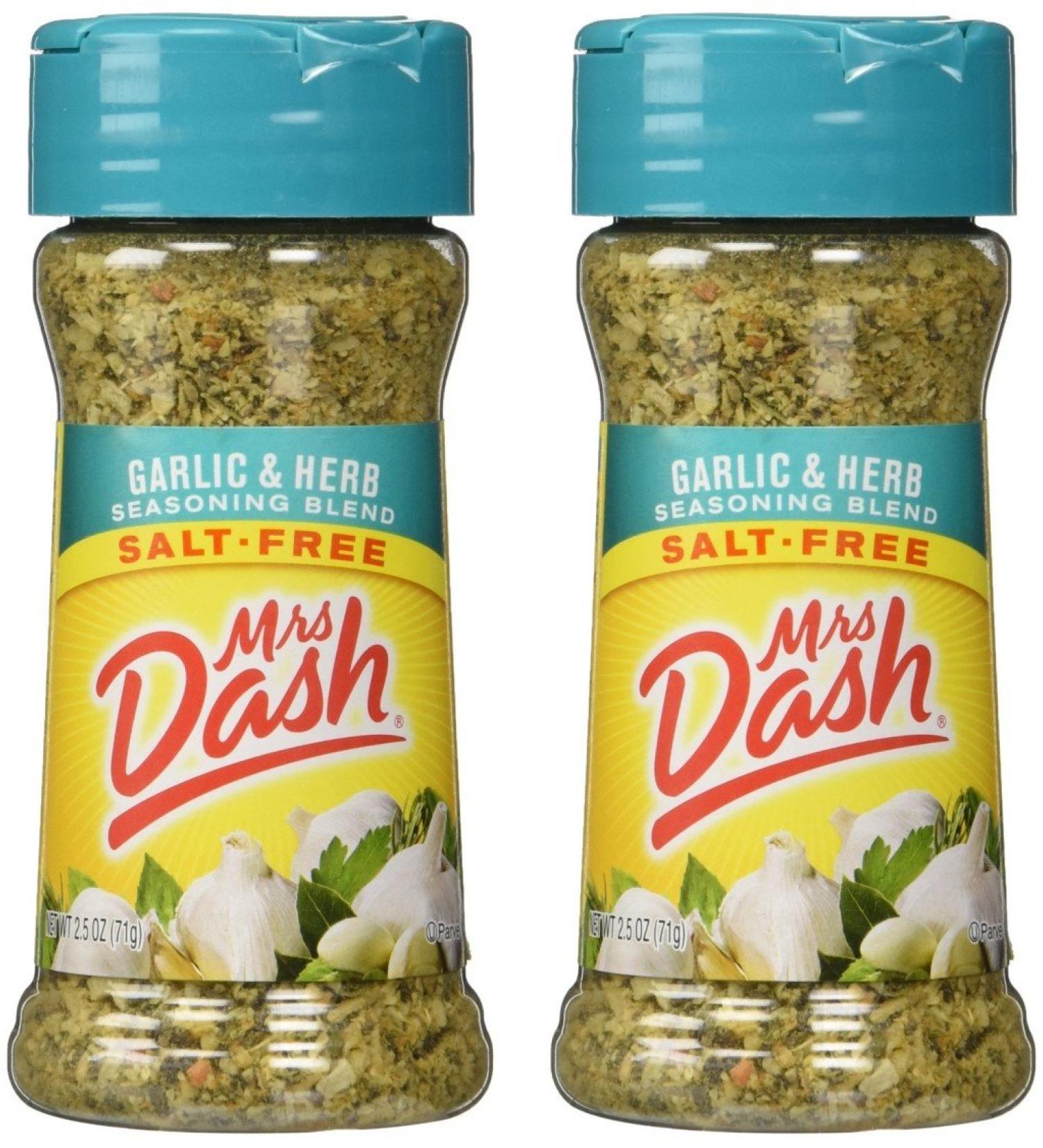 Mrs. Dash Garlic & Herb All Natural Seasoning Blend 2.5 oz - 2 Pack - Buy Online on GoSupps.com