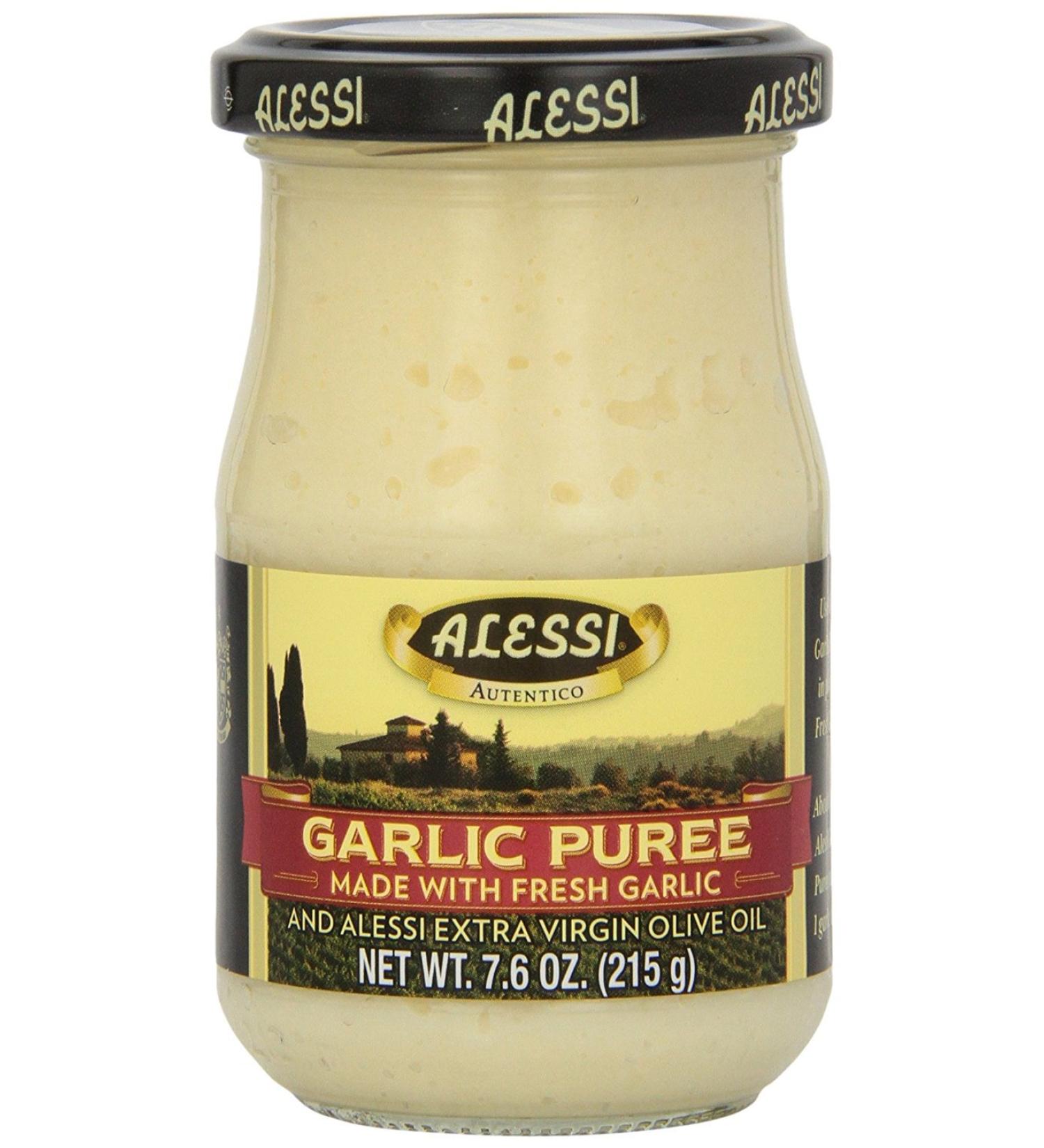 Alessi Garlic Puree 7.6 Ounce ( Pack of 2)