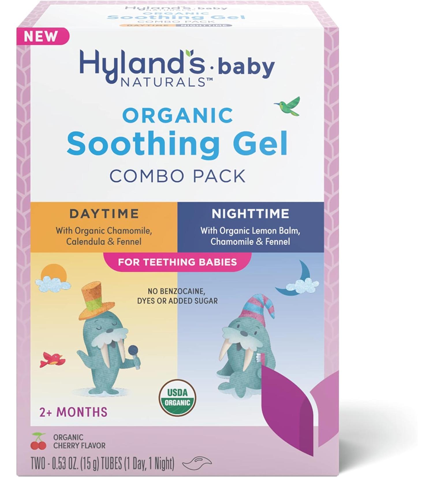 Hyland's Baby Organic Day/Night Soothing Gel - Cherry - 2 Tubes - 0.53 Oz. - Buy Online on GoSupps.com