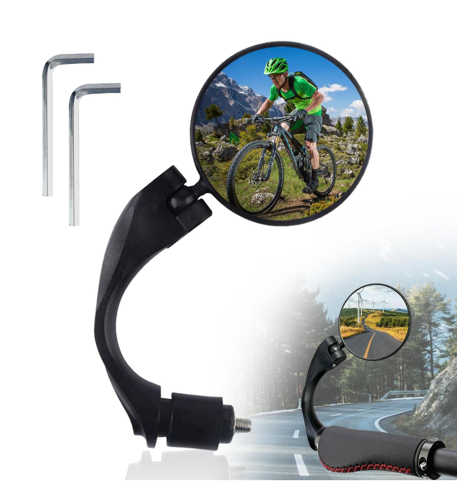 360 Adjustable Bicycle Mirror | HD Foldable Rearview Mirror for 16-22mm Bikes - Universal Fit - Buy Online on GoSupps.com
