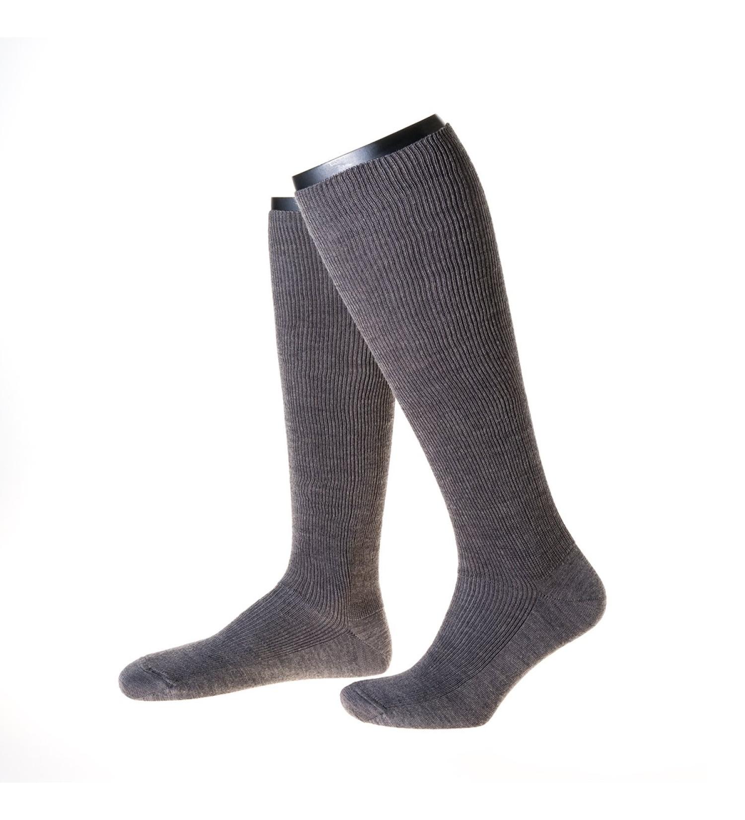 NORDPOL support knee socks for women and men 3 pairs light grey Made in Germany size 42-44