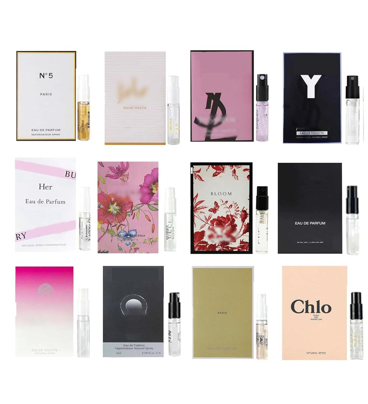 Designer Fragrance Sampler Set for Women High End Brands Perfume Travel Size 12PCS 0.06 Fl Oz (Pack of 12) - Buy Online on GoSupps.com
