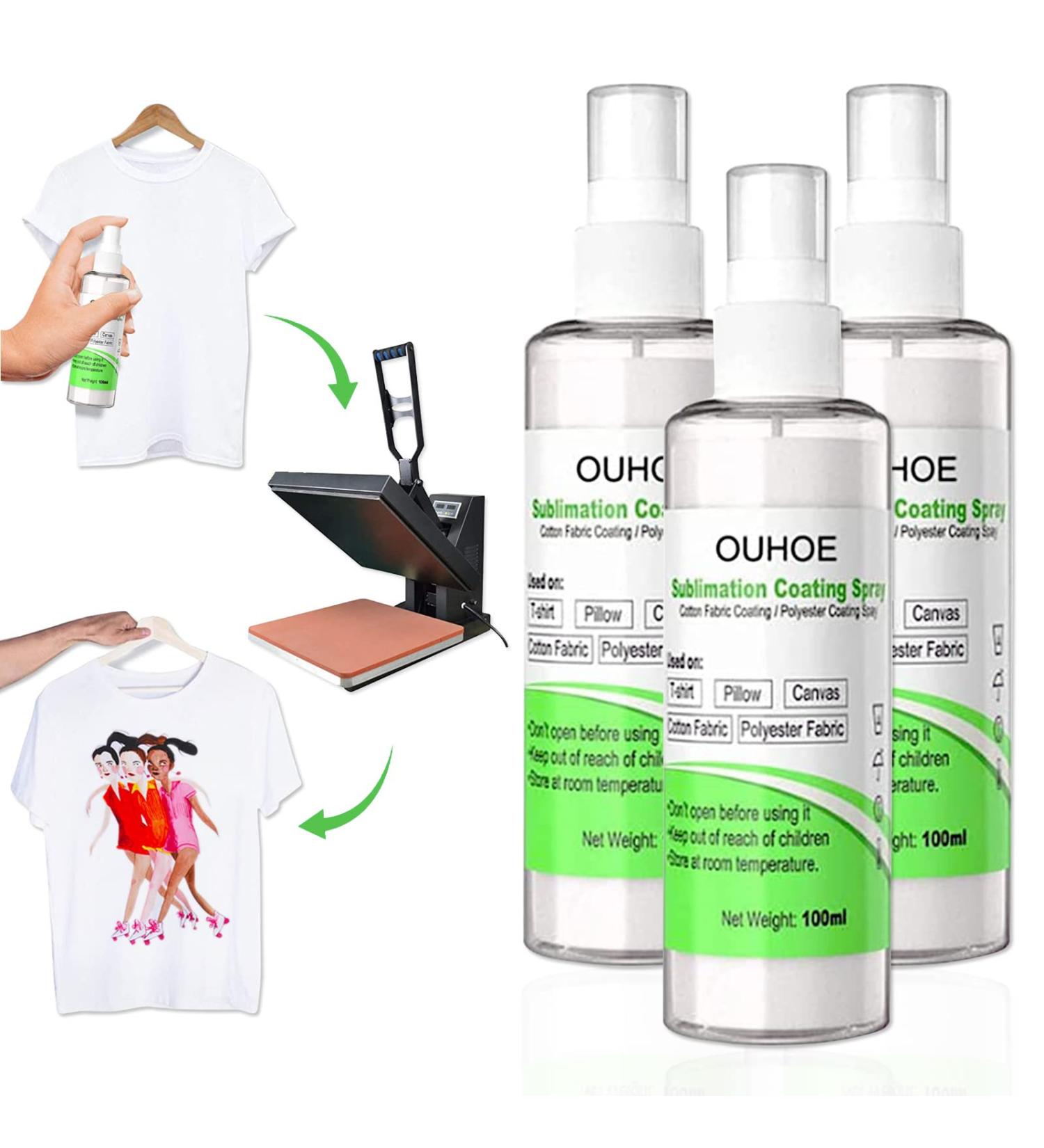 1DFAUL 100ml Sublimation Coating Spray for Cotton T-Shirts & Blends | High-Gloss Finish | Quick Dry | Perfect for Polyester, Carton, Canvas, Tote Bags & Gift Boxes (3pcs) - Buy Online on GoSupps.com