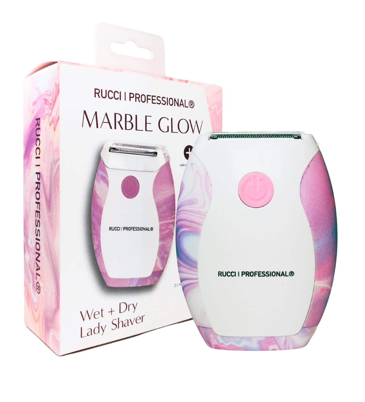 RUCCI Water-Repellent Marble Razor for Hair Removal on Wet & Dry Skin - Pink (HR101) - Buy Online on GoSupps.com