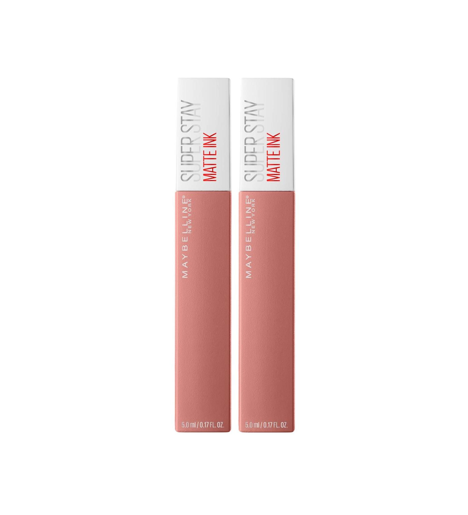 Maybelline Superstay Matte Ink Un-nude Liquid Lipstick Poet 2 Pack - 0.34 Fl Oz (Pack of 2) - Buy Online on GoSupps.com