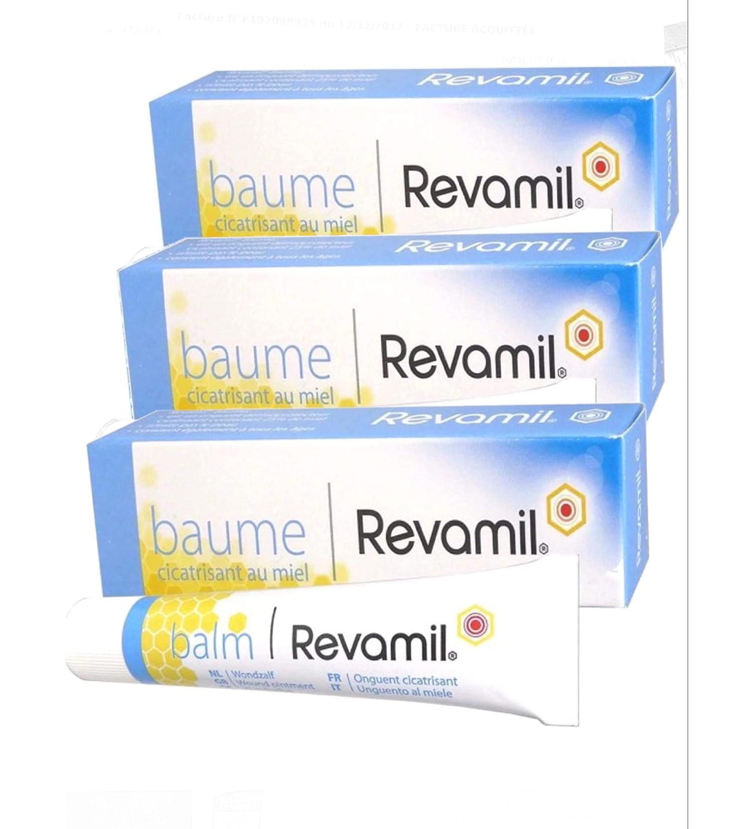 Revamil Honey Balm - Medical Honey - Healing Honey - Pack of 3 Tubes of 15 g (3 Pack)
