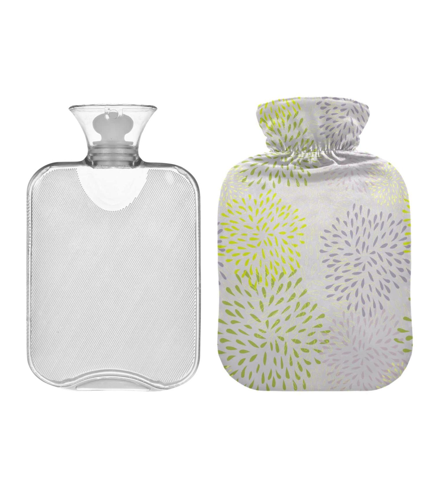 Buy 2L Floral Hot Water Bottle with Cover - Seamless Flower Design for Pain Relief & Cozy Warmth - Perfect for Hands & Feet - International Shipping Available - Buy Online on GoSupps.com