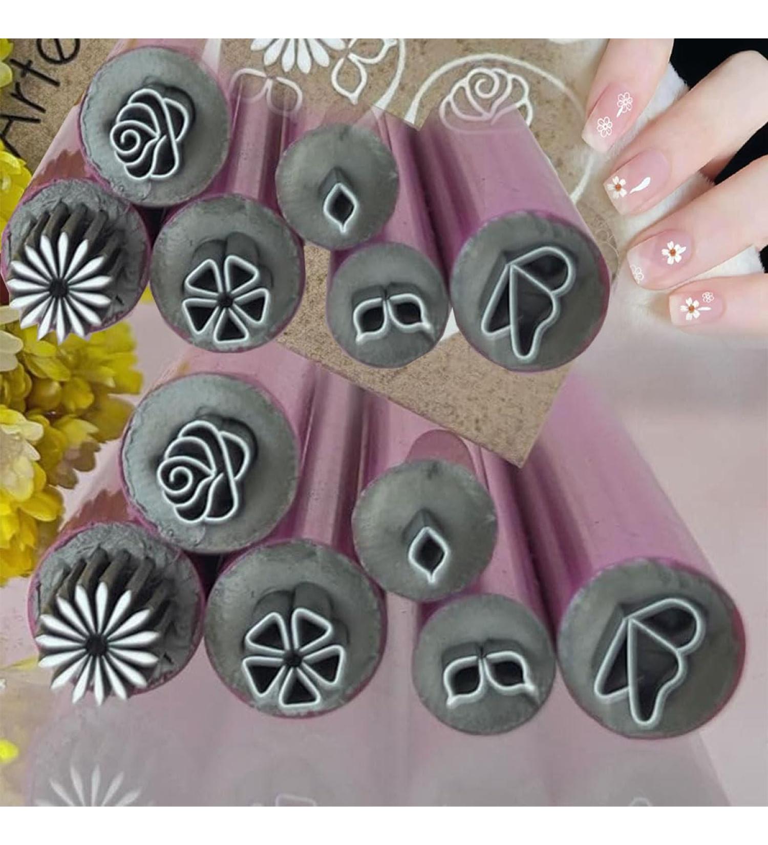 6PCS Nail Art Stamp Pen Set Nail Art Flower Stamp Pen Nail Art Pen Set Nail Graffiti Nail Art Dotting Tools with Simple Design Nail Stamp Pen DIY Nail Art Tools for Girls and Women (12pcs) - Buy Online on GoSupps.com