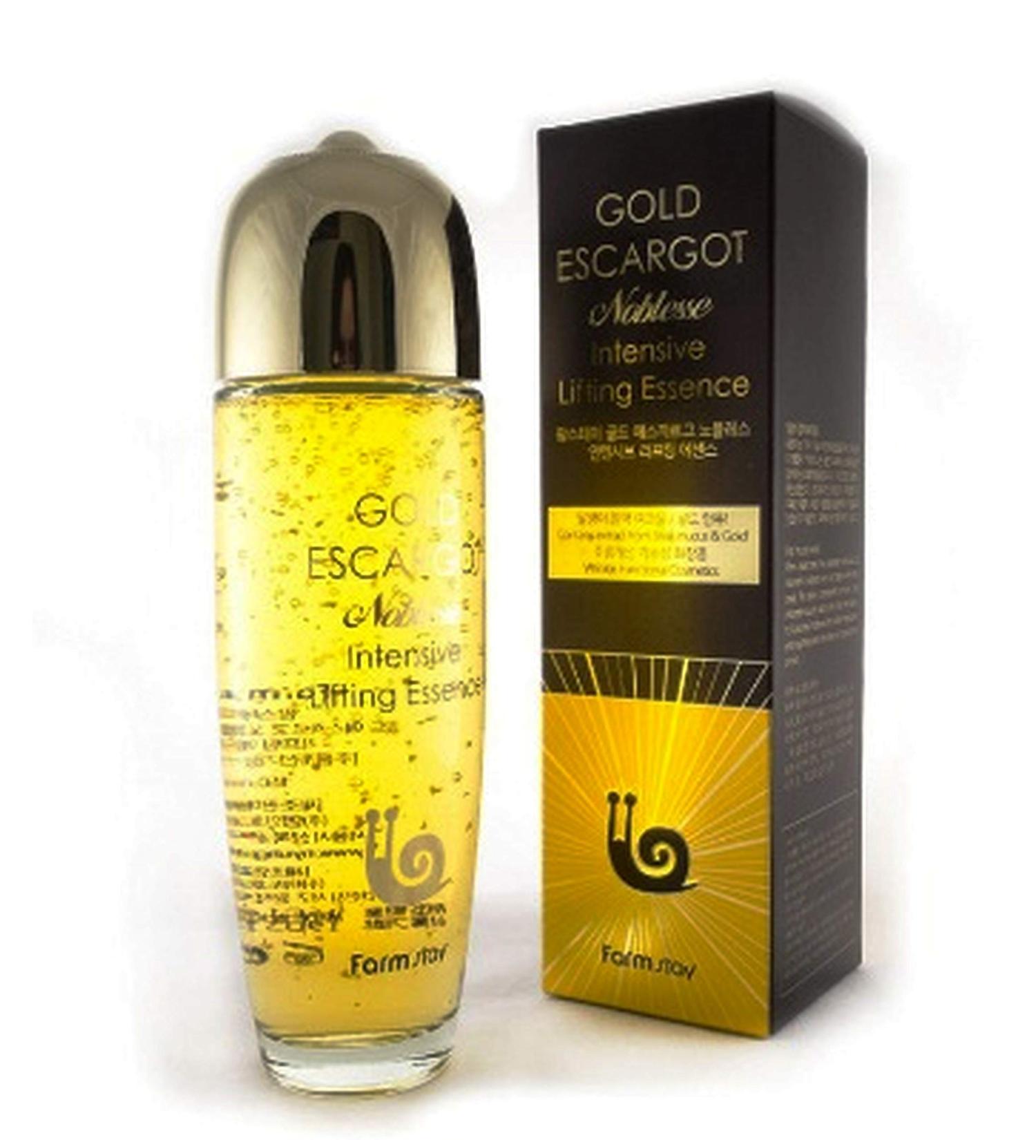 Farm Stay Gold Escargot Noblesse Intensive Lifting Essence 150ml - Youthful Skin Anti-Aging Serum International Shipping - Buy Online on GoSupps.com