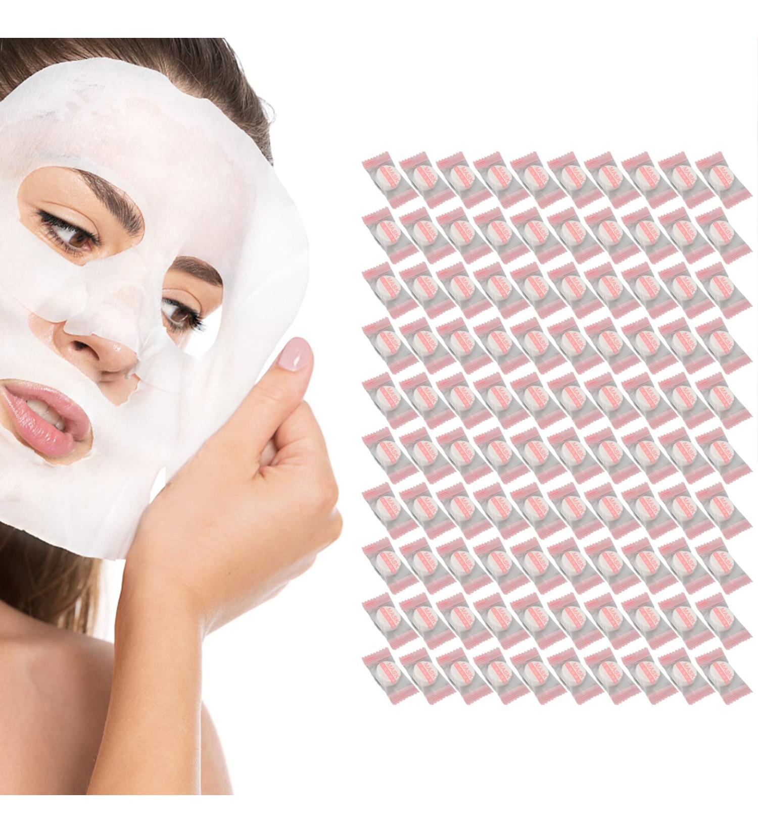 100 Pieces Compressed Facial Mask Sheet Home DIY Skin Care Beauty DIY Disposable Mask Paper Compress Masque Mask for Home Beauty Salon - Buy Online on GoSupps.com