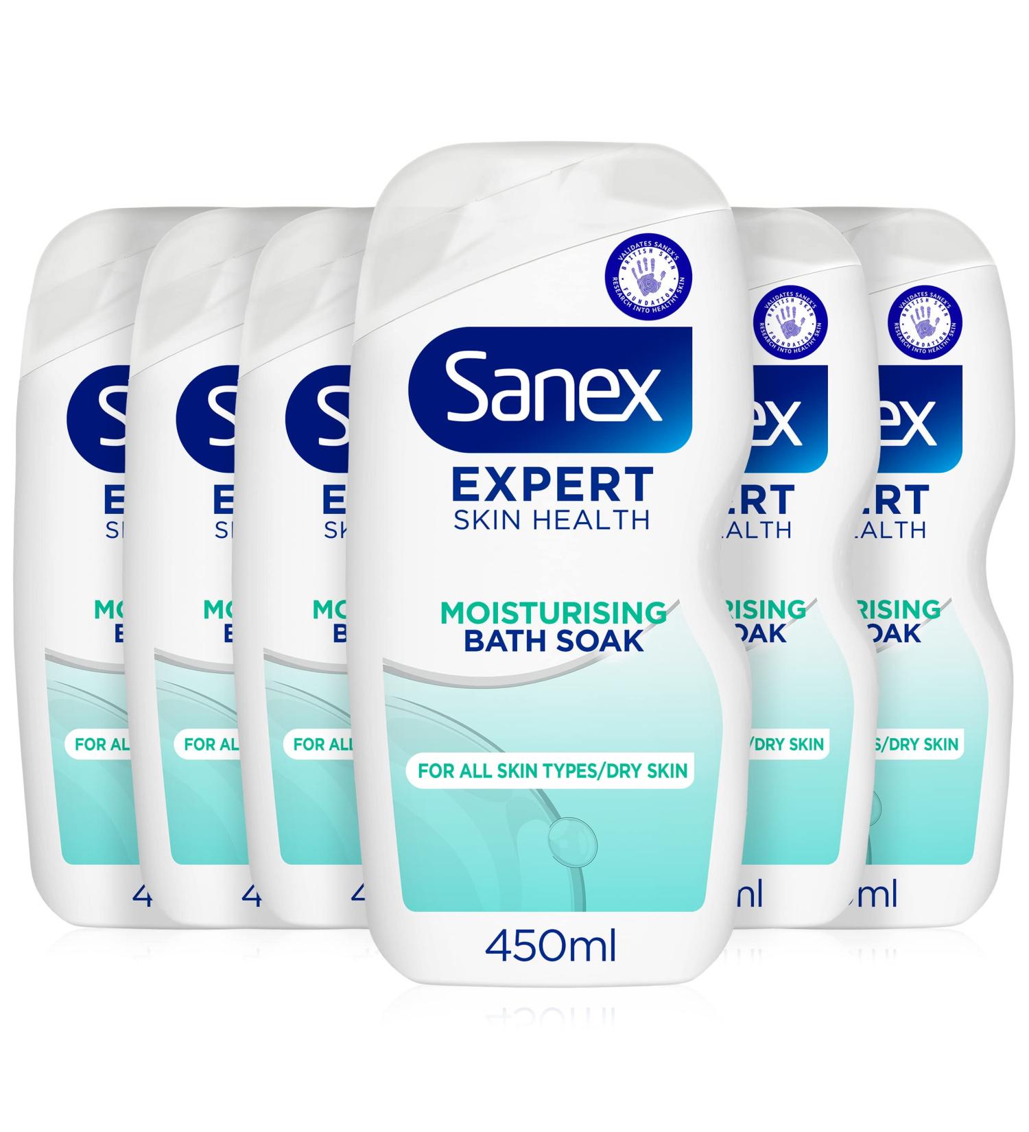  Sanex Sanex BiomeProtect Moisturizing Bath Foams 450ml (6 x 450ml) Gentle Cleanses Skin Microbiome Skincare Shower Gel (6 x 450ml) - Buy Online on GoSupps.com