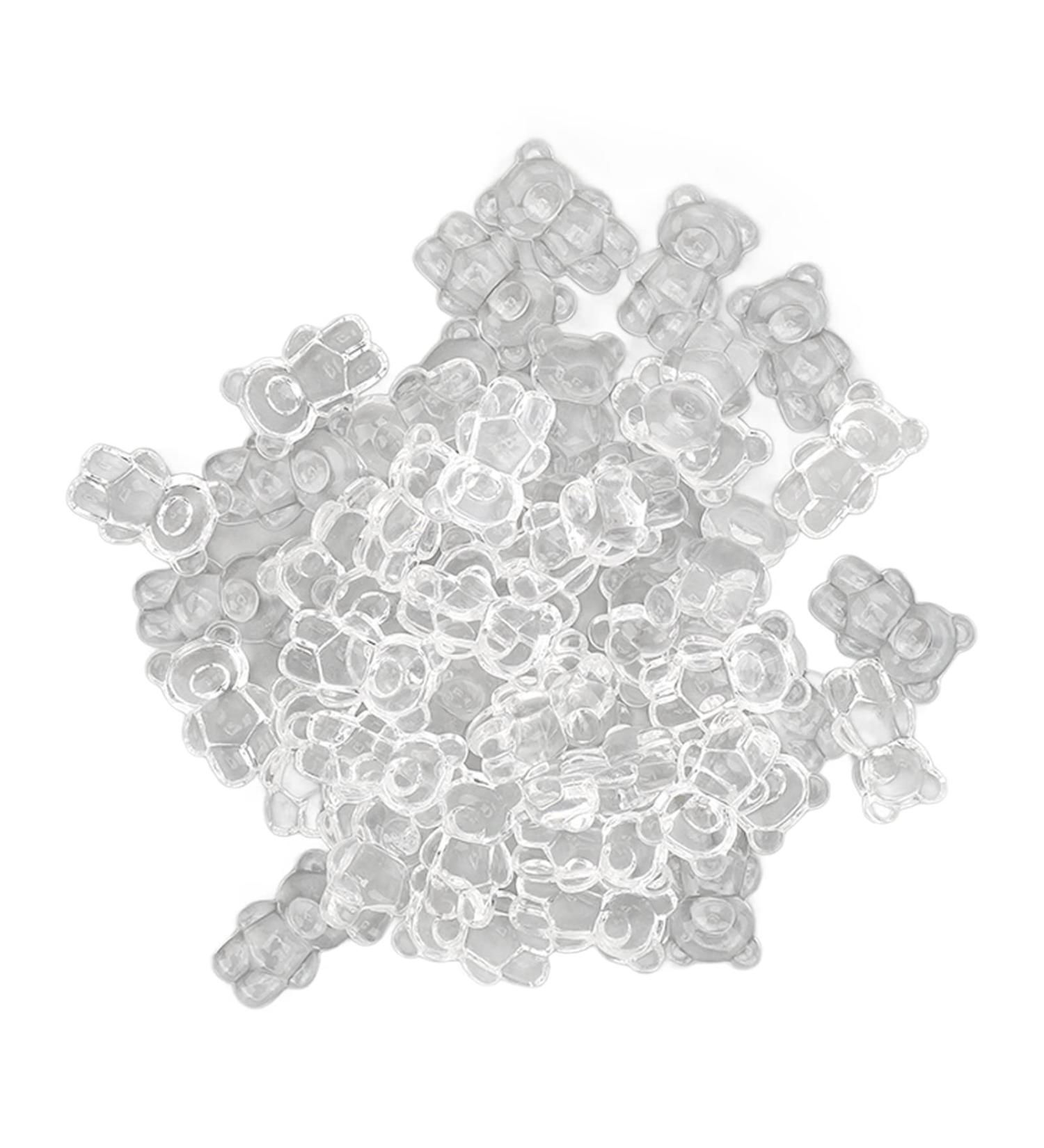 Buy 50pcs Nail Color Swatches - Transparent Acrylic Nail Polish Display Cards | Cute Cartoon Bear Shaped Nail Art Color Display - Buy Online on GoSupps.com