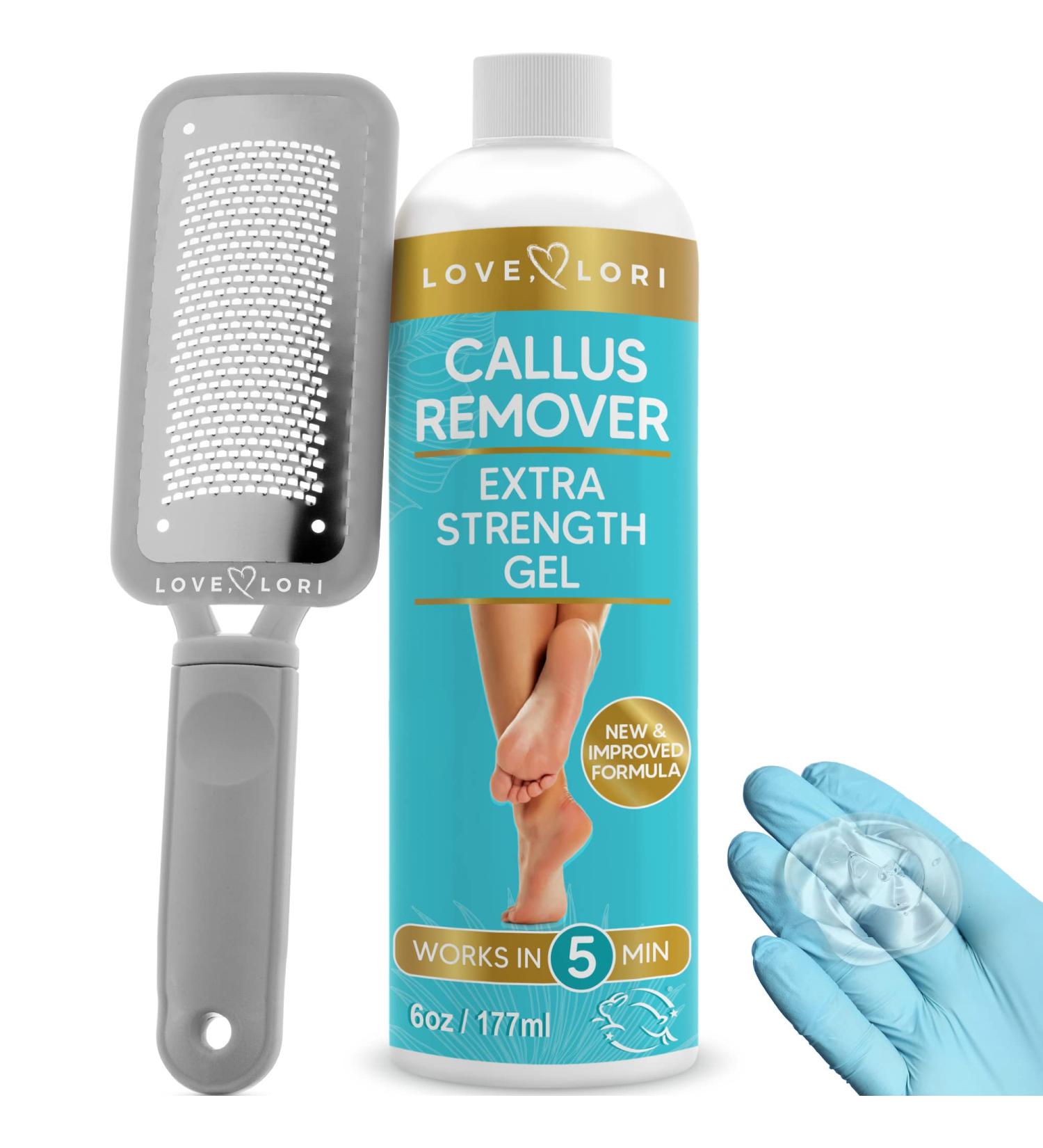 Love Lori Callus Remover Kit - Professional Foot Spa for Dead Skin Removal | Extra Strength Gel, Salon Foot File, Gloves - Home Pedicure Tools for Smooth Feet - Buy Online on GoSupps.com