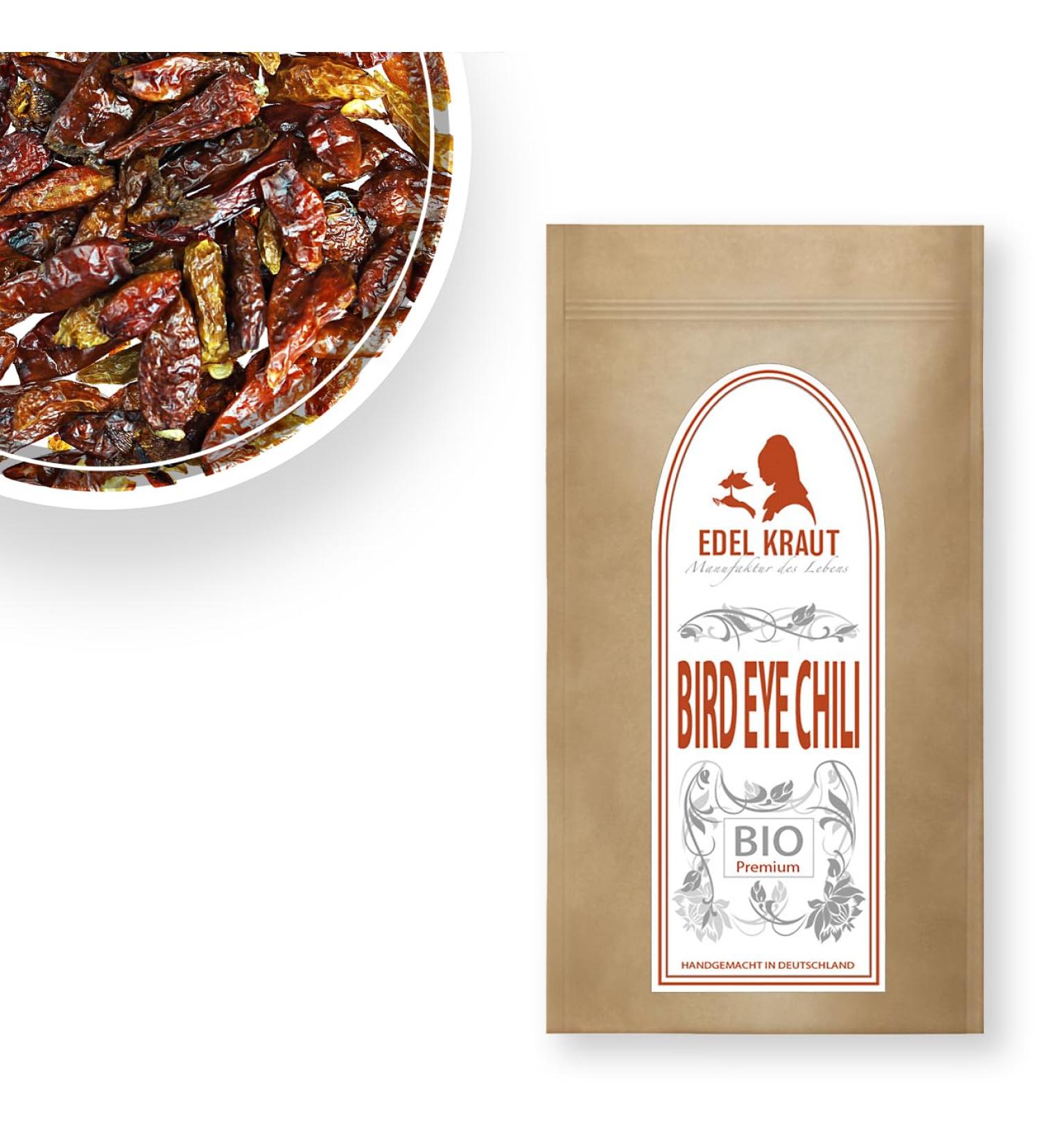 NOBLE HERB Organic Bird Eye Chili 250g - Premium Quality Spicy Seasoning for Global Shipping - Buy Online on GoSupps.com