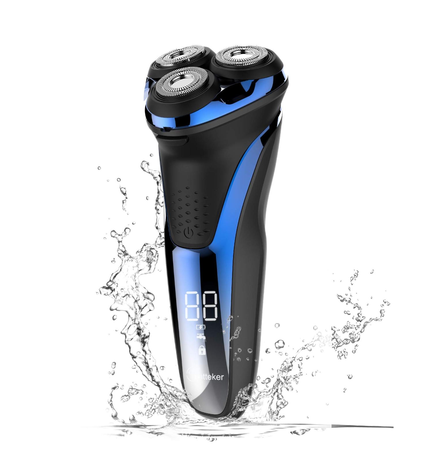 Hatteker Electric Shaver for Men - Cordless Rotary Razor with Pop-up Trimmer - Buy Online on GoSupps.com