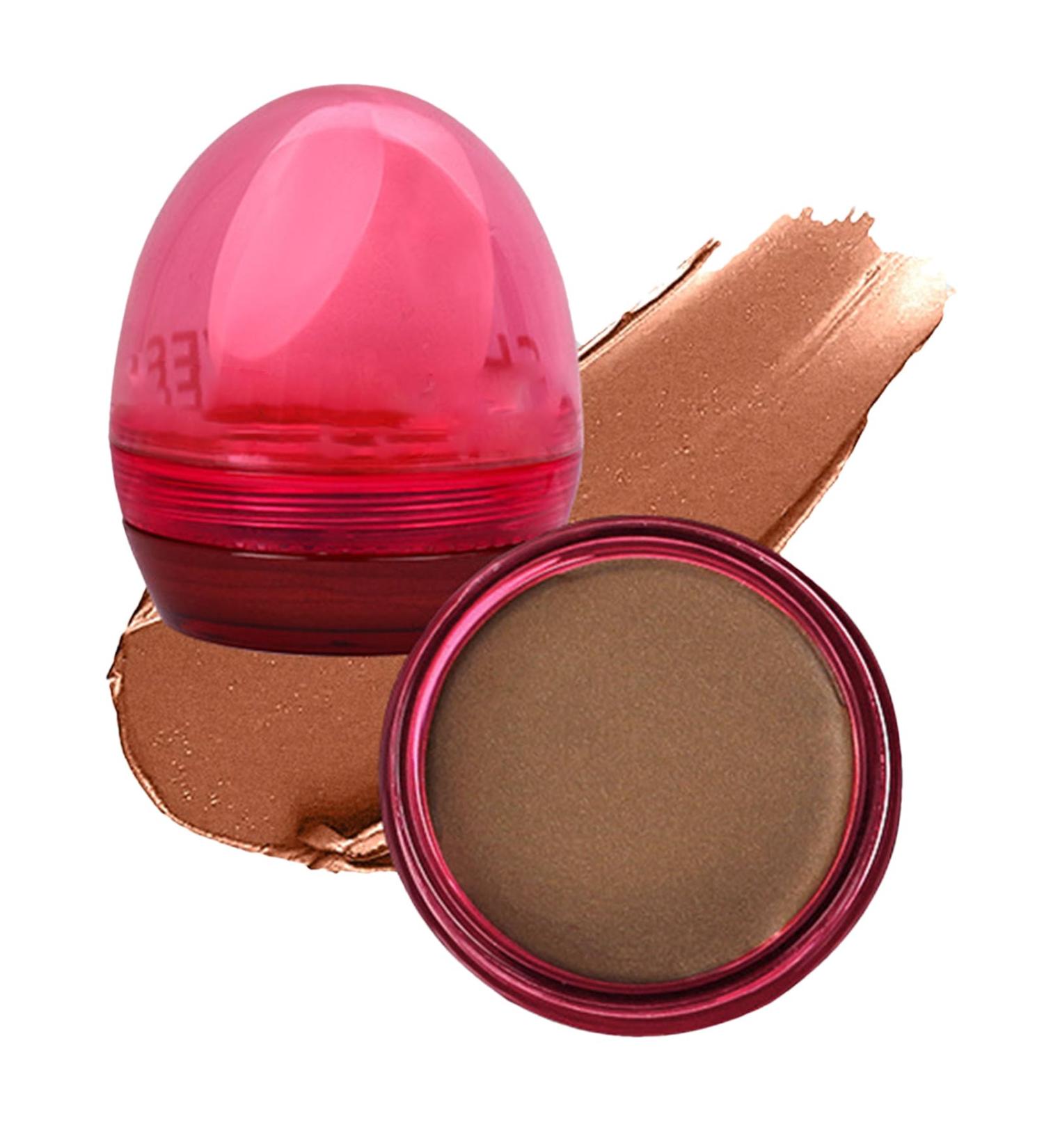 Face Cream Blusher Waterproof Velvet Cream Blusher for Face - Face Makeup Essentials for Young Ladies for Working Home Gathering Dating Traveling Shopping 01# Bronze - Buy Online on GoSupps.com