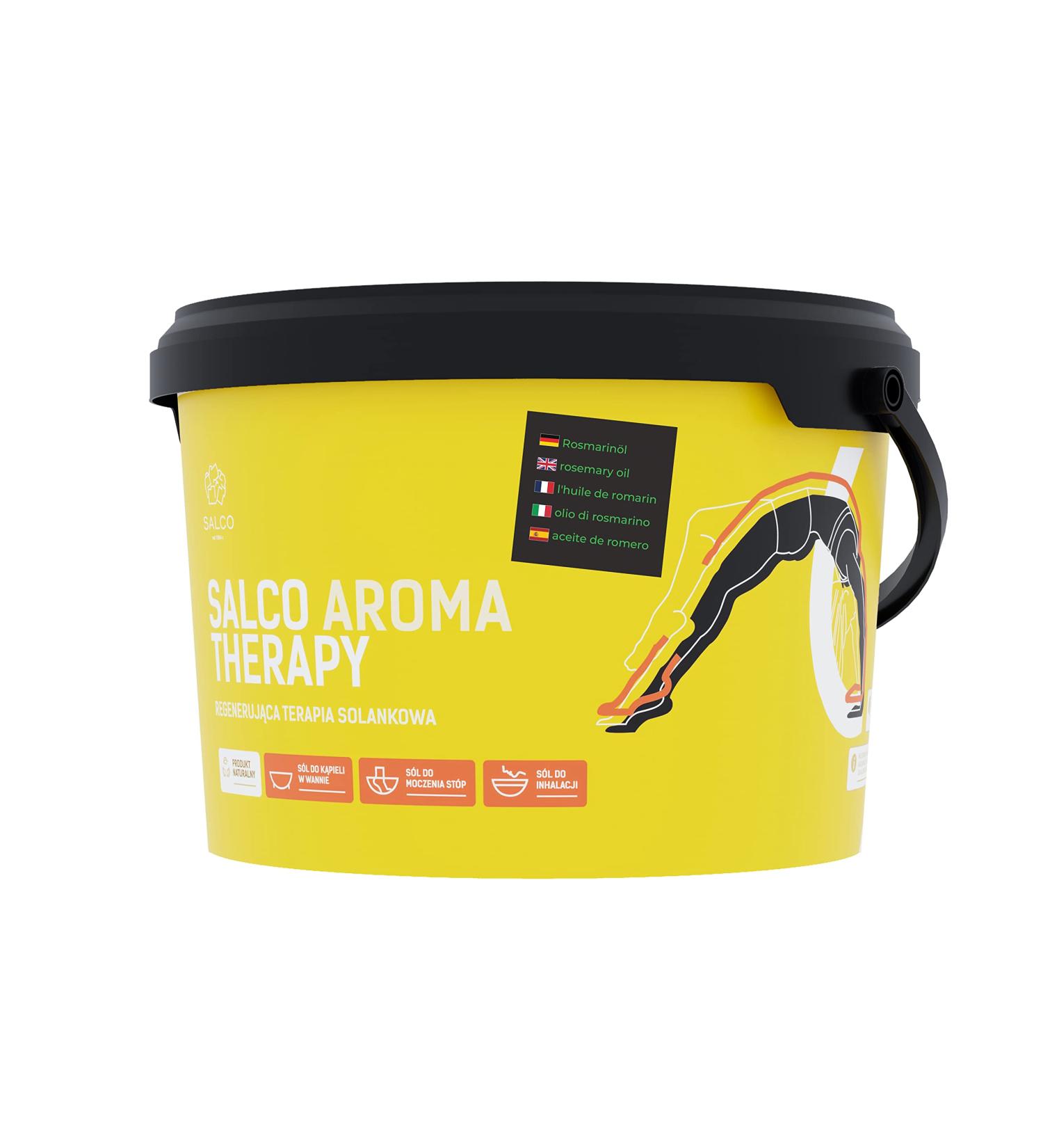 Salco Sport Therapy Aroma Pack of 1 x 3000g - Natural Salt for Brine Bath - Relaxing Bath (Rosemary) - Buy Online on GoSupps.com