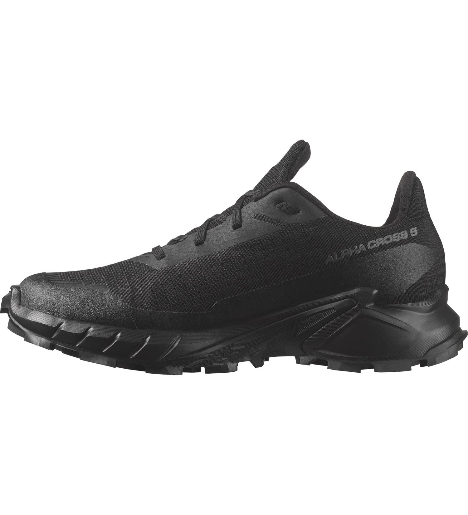 Salomon Alphacross 5 Gore-Tex Women's Trail Running Shoes | Strong Grip & Weather Protection | EU Size 41 1/3 | Black Ebony - Buy Online on GoSupps.com